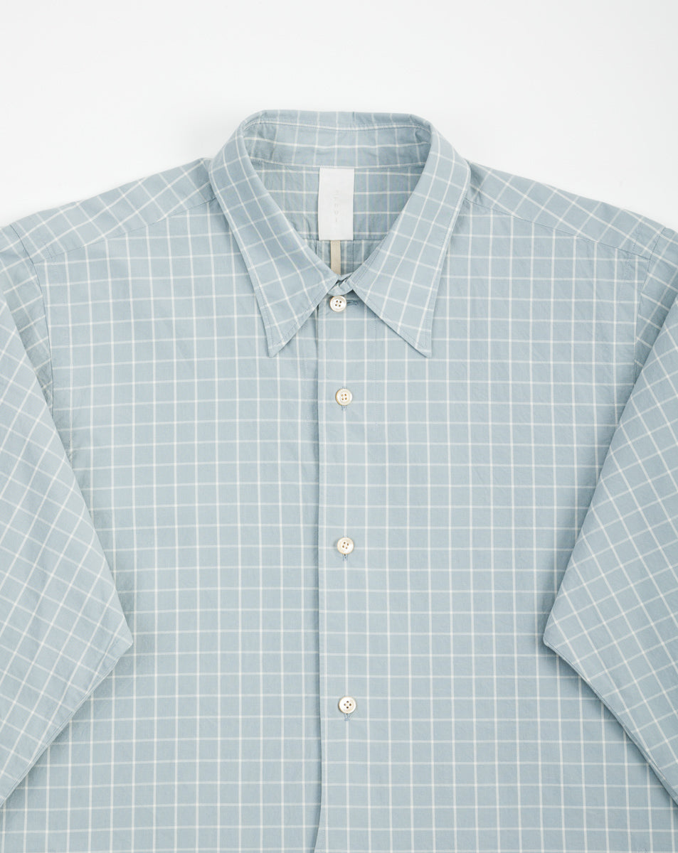 Senui OG Typewriter Check Shirt - Ice Blue - Standard & Strange