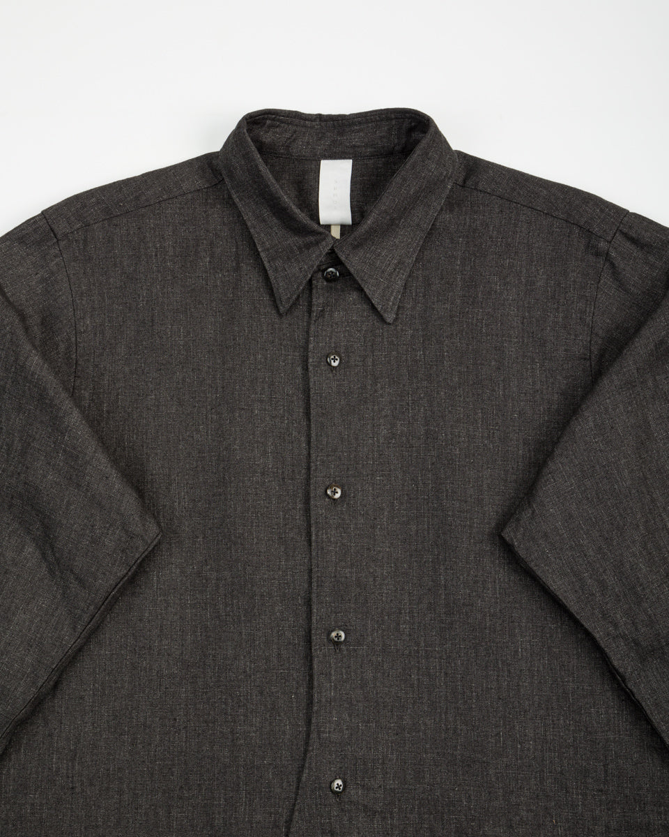 Senui Vintage Japanese Linen Shirt - Dark Grey - Standard & Strange