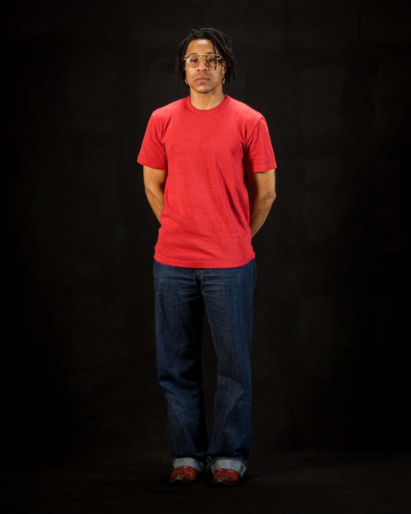 Standard & Strange Wakayama Special Loopwheel Tee - Tomato Red - Standard & Strange