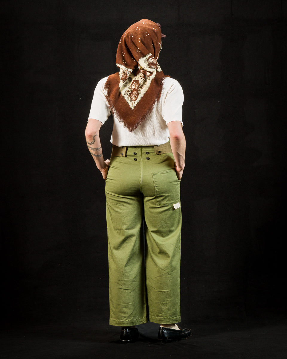 Stretch Chino TWIGGY 7-Stars Suspender Pants - Khaki