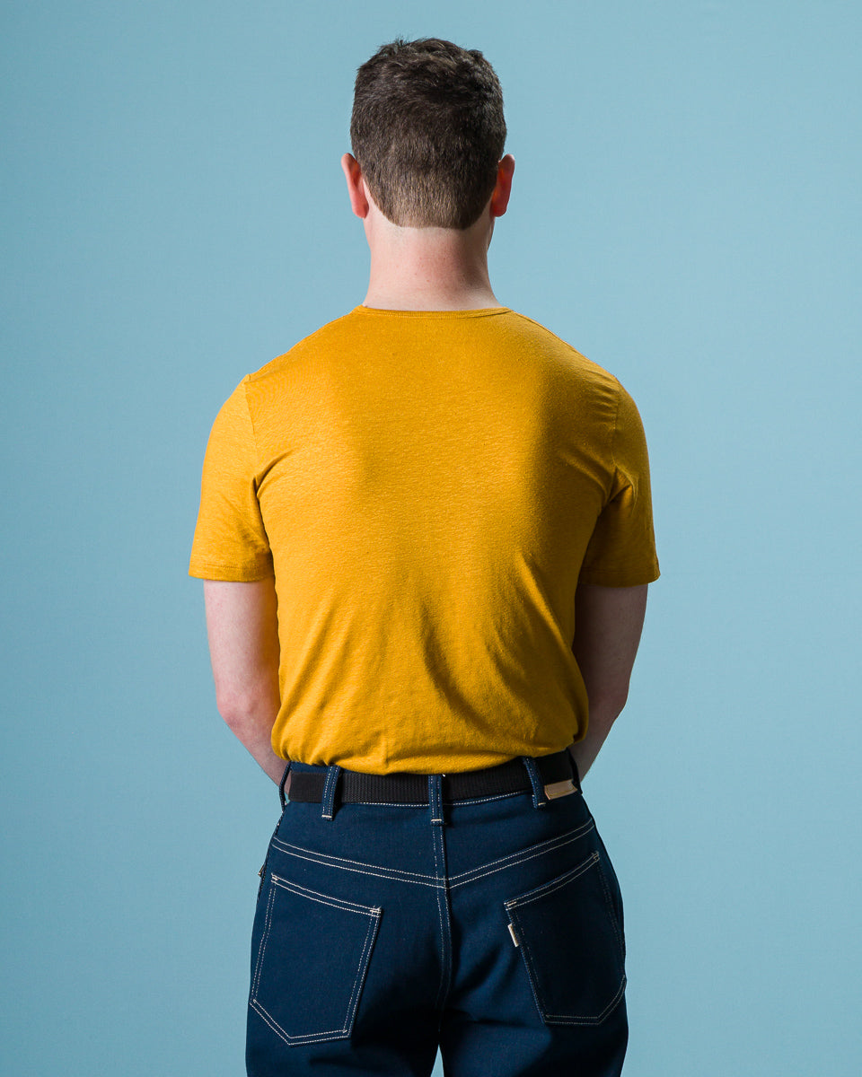 TA-CT Kern T-Shirt - Saffron Linen Jersey - Standard & Strange