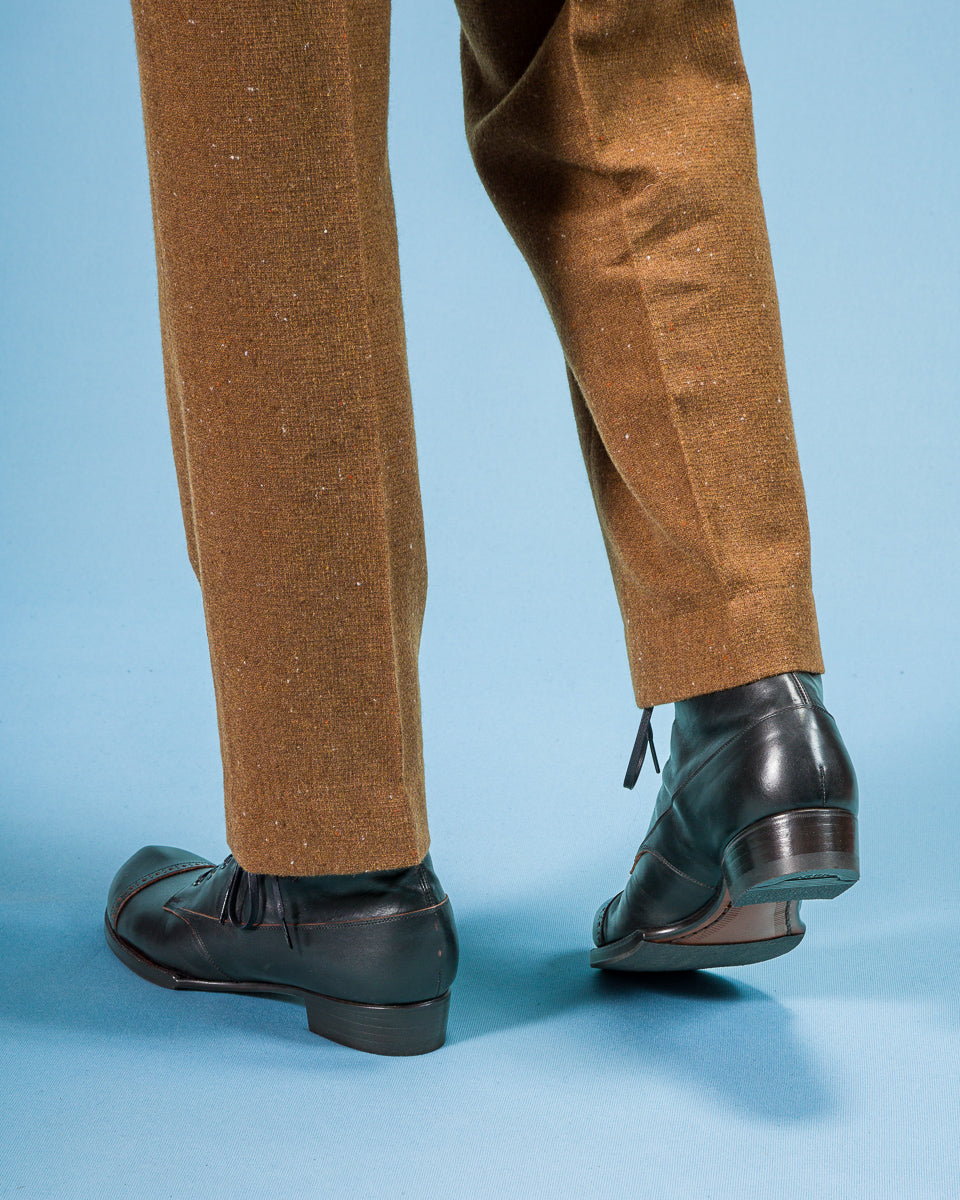 The 2 Monkeys Boots Vaudeville Boot - Black Shinki Horsehide - Standard & Strange