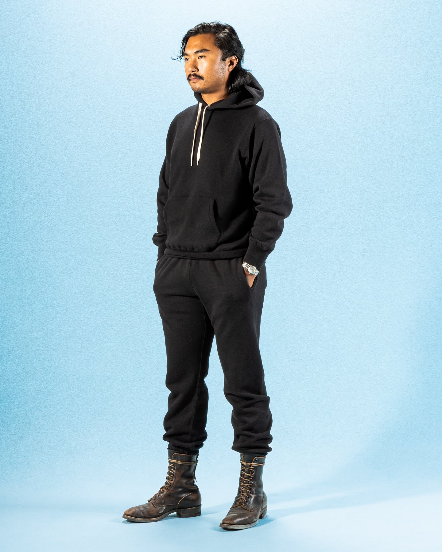 The Real McCoy's 10 oz. Loopwheel Sweatpants - Black - Standard & Strange