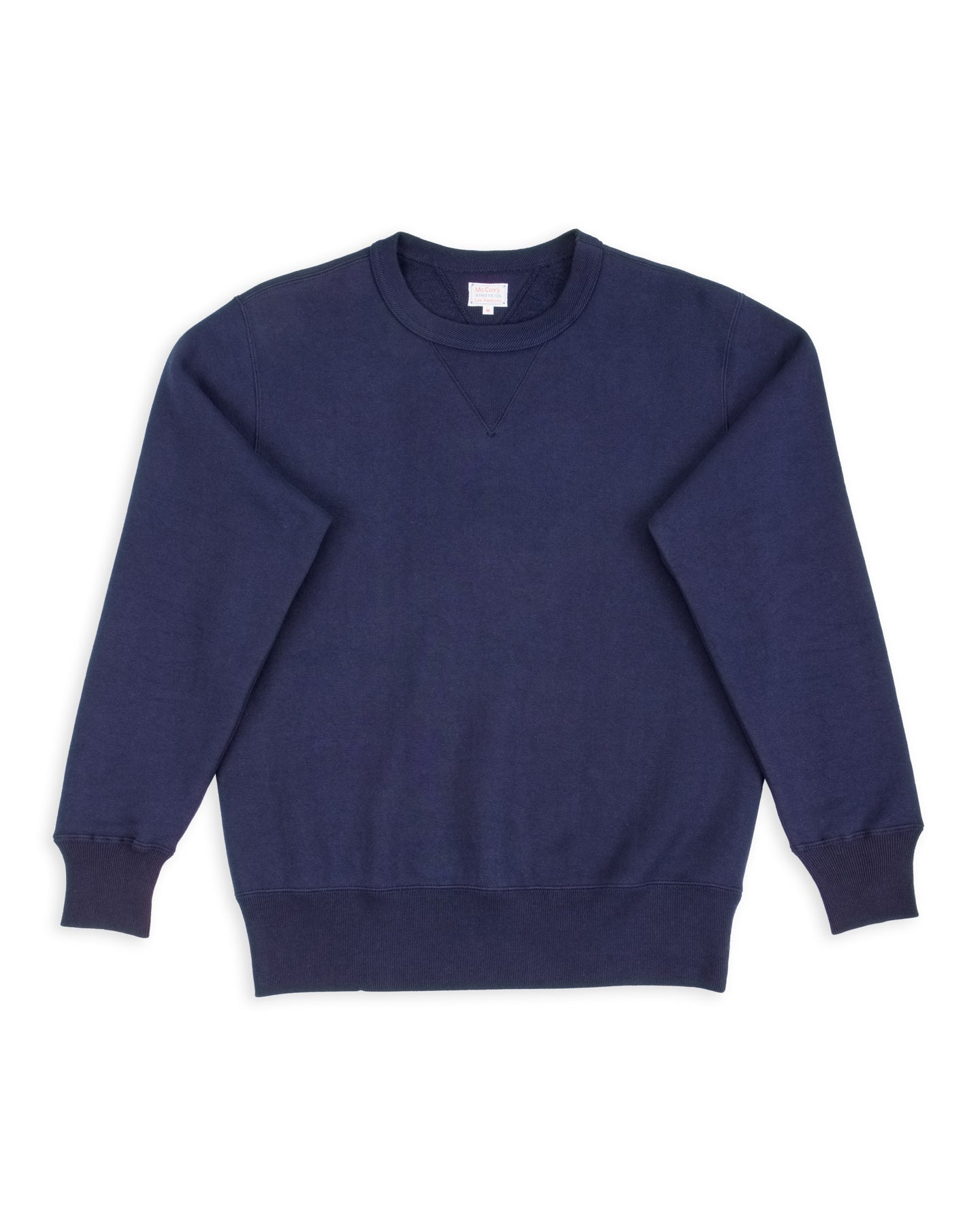 The Real McCoy's 10 oz Loopwheel Crewneck Sweatshirt - Navy - Standard & Strange