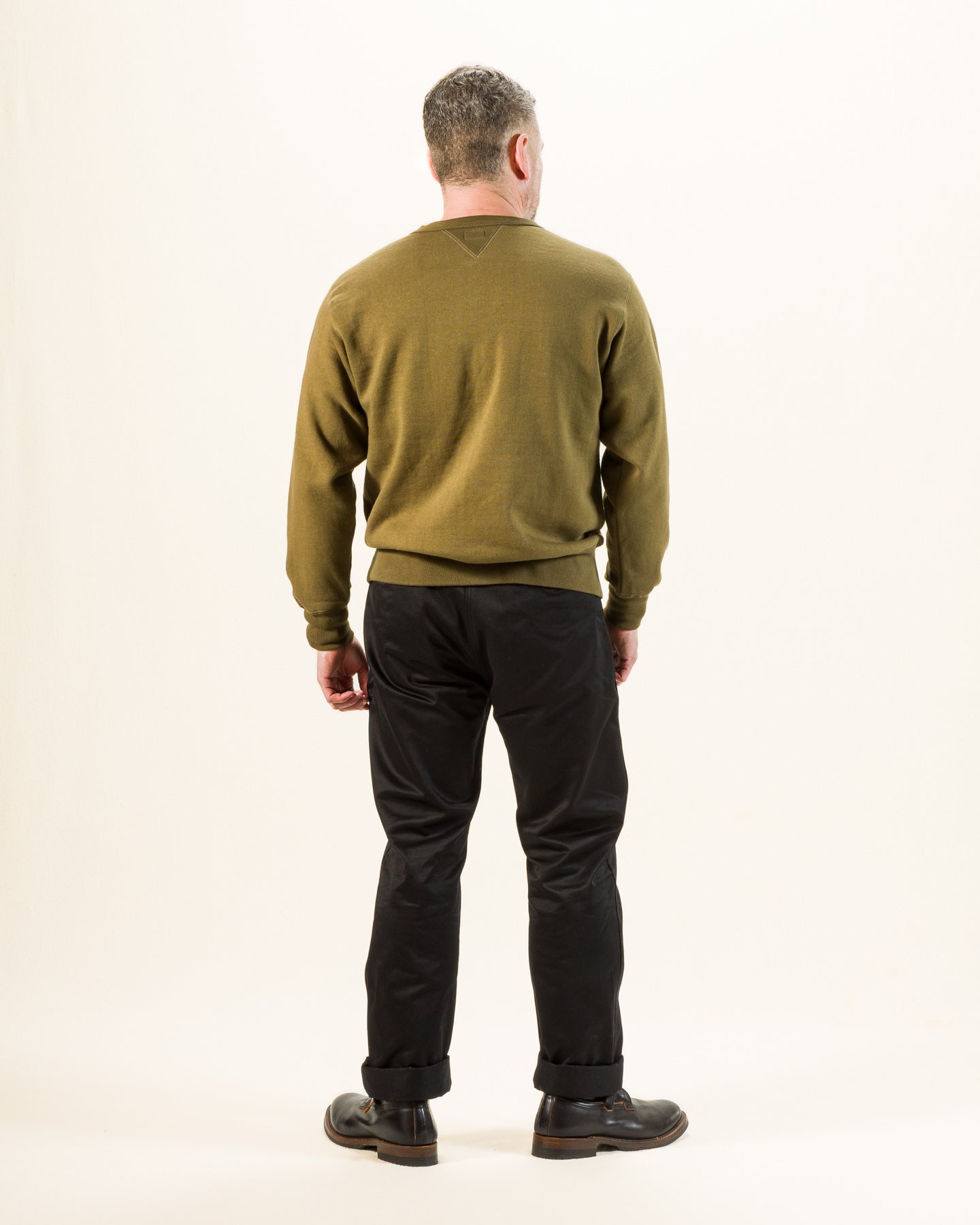 The Real McCoy's 10 oz Loopwheel Crewneck Sweatshirt - Olive - Standard & Strange