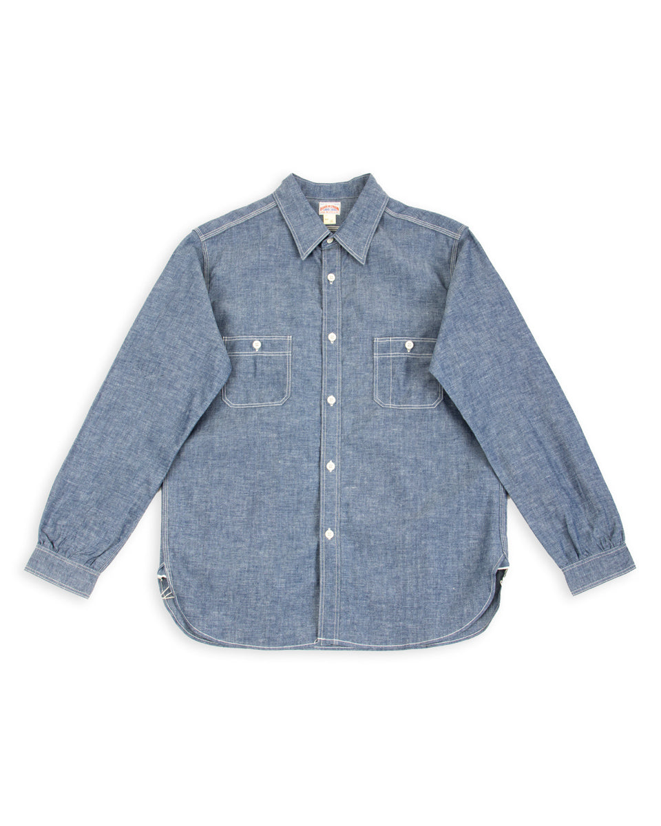 8HU Chambray Serviceman Work Shirt - Light Blue – Standard & Strange