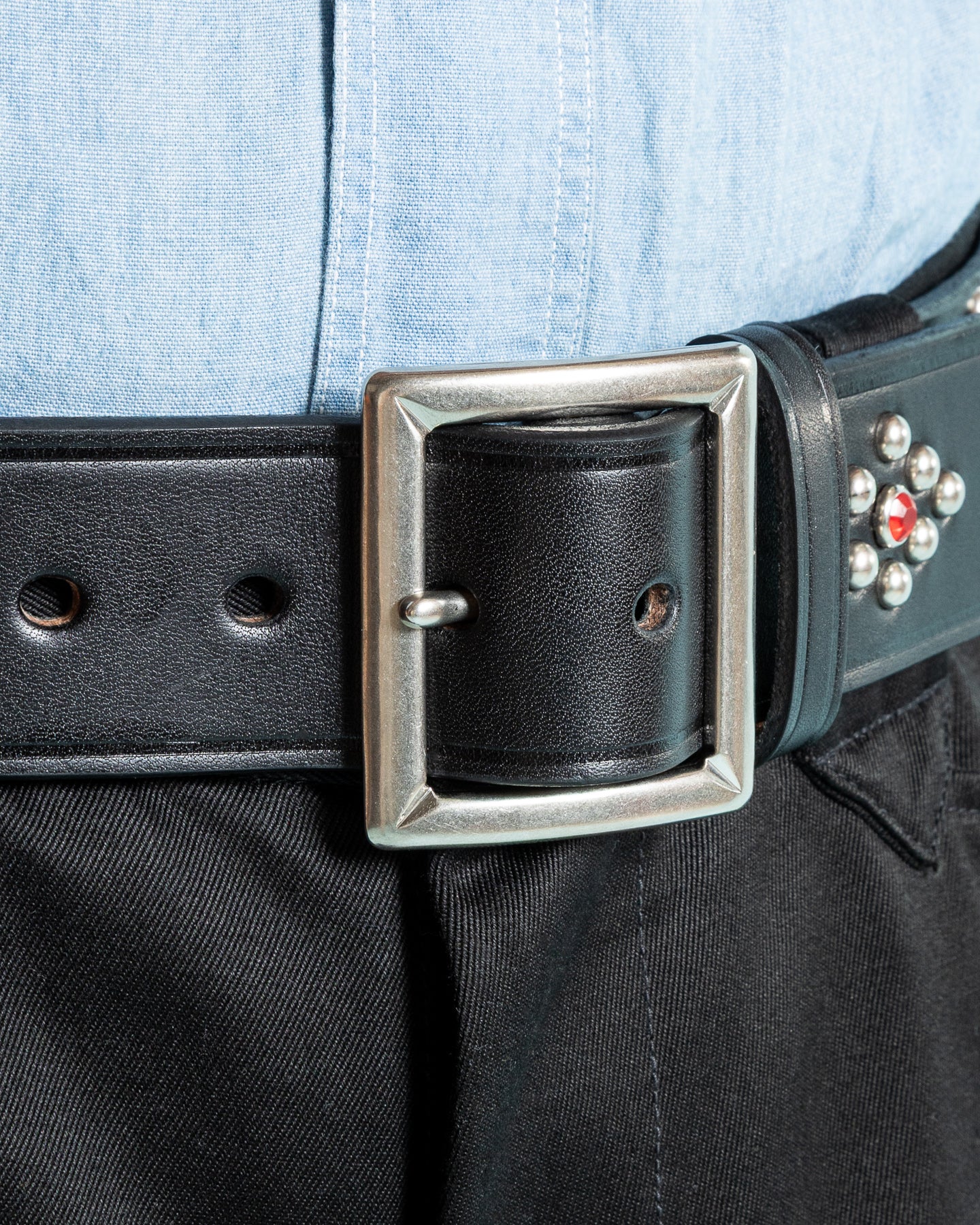 The Real McCoy's Buco Motorcycle Belt / Smoky Jim - Black - Standard & Strange