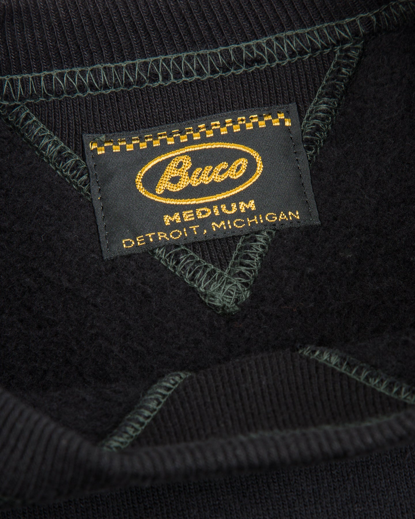 Buco Striped-Sleeve Sweatshirt - Black/Charcoal