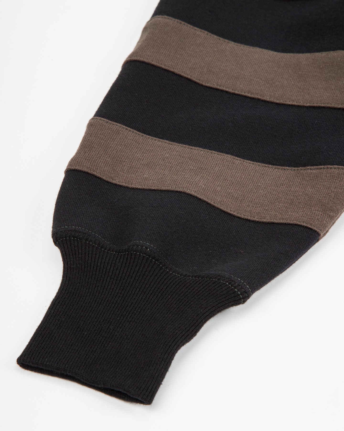 Buco Striped-Sleeve Sweatshirt - Black/Charcoal