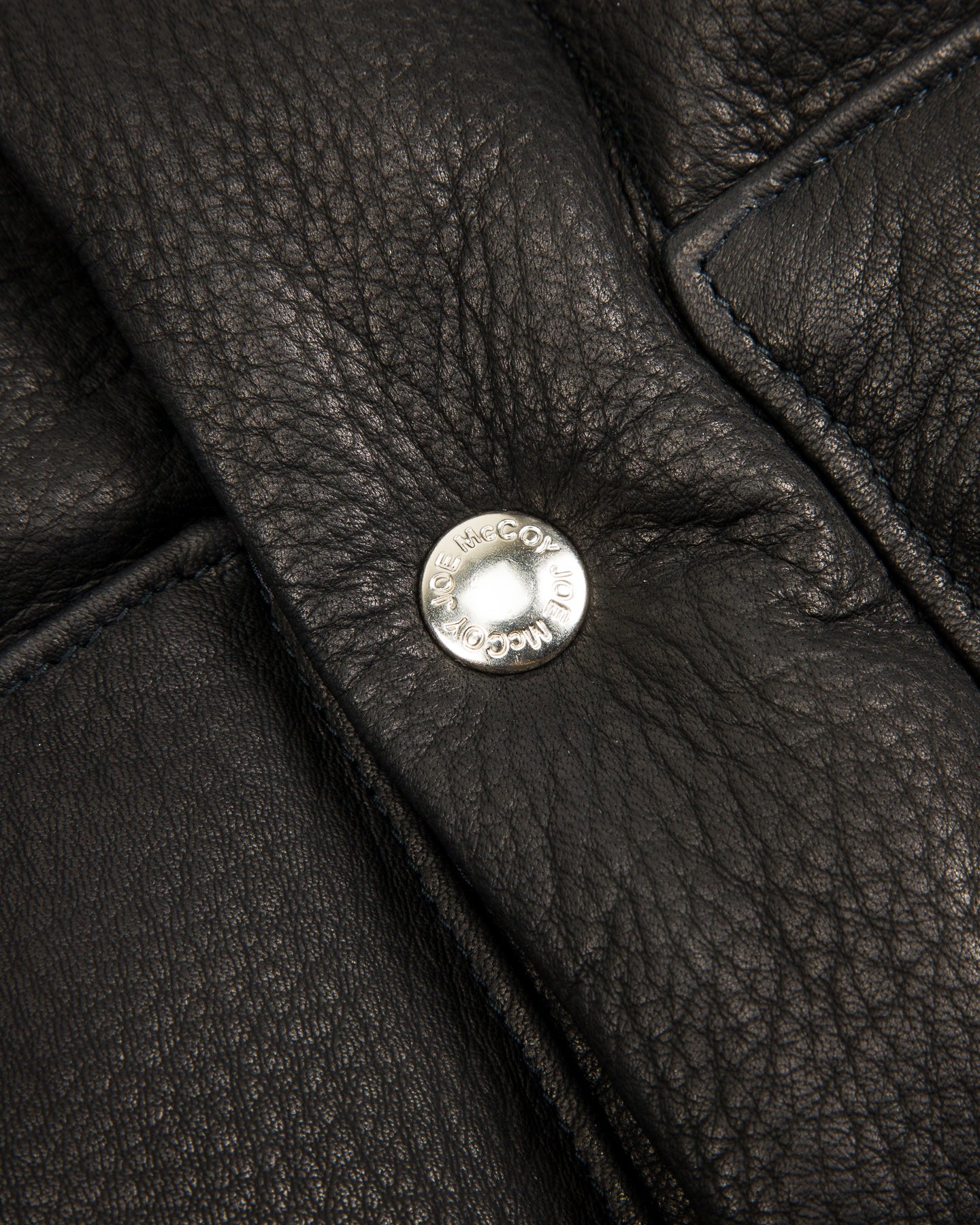 The Real McCoy's Deerskin Down Vest (221 Model) - Black - Standard & Strange