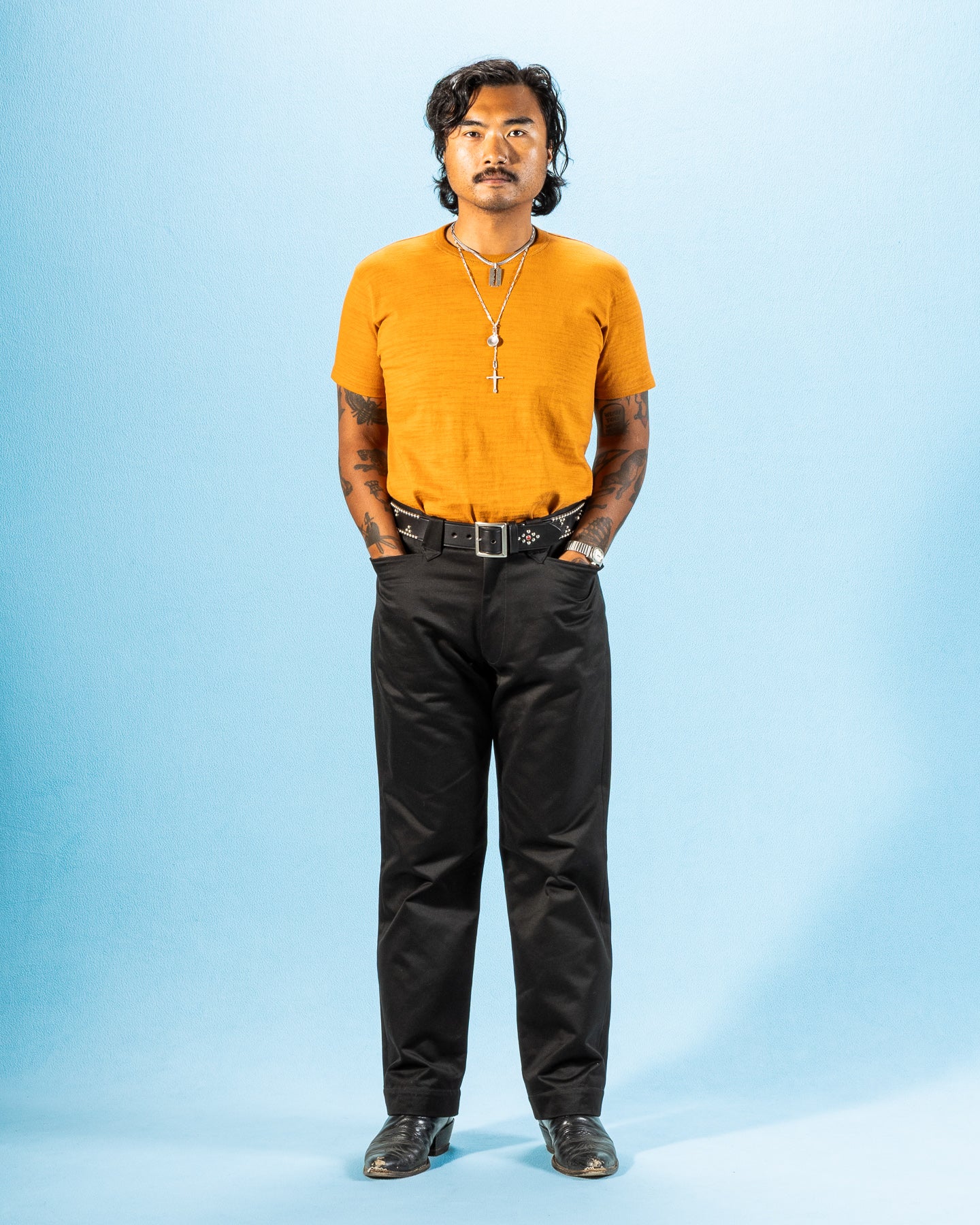 The Real McCoy's Loopwheeled Athletic Tee - Mustard - Standard & Strange