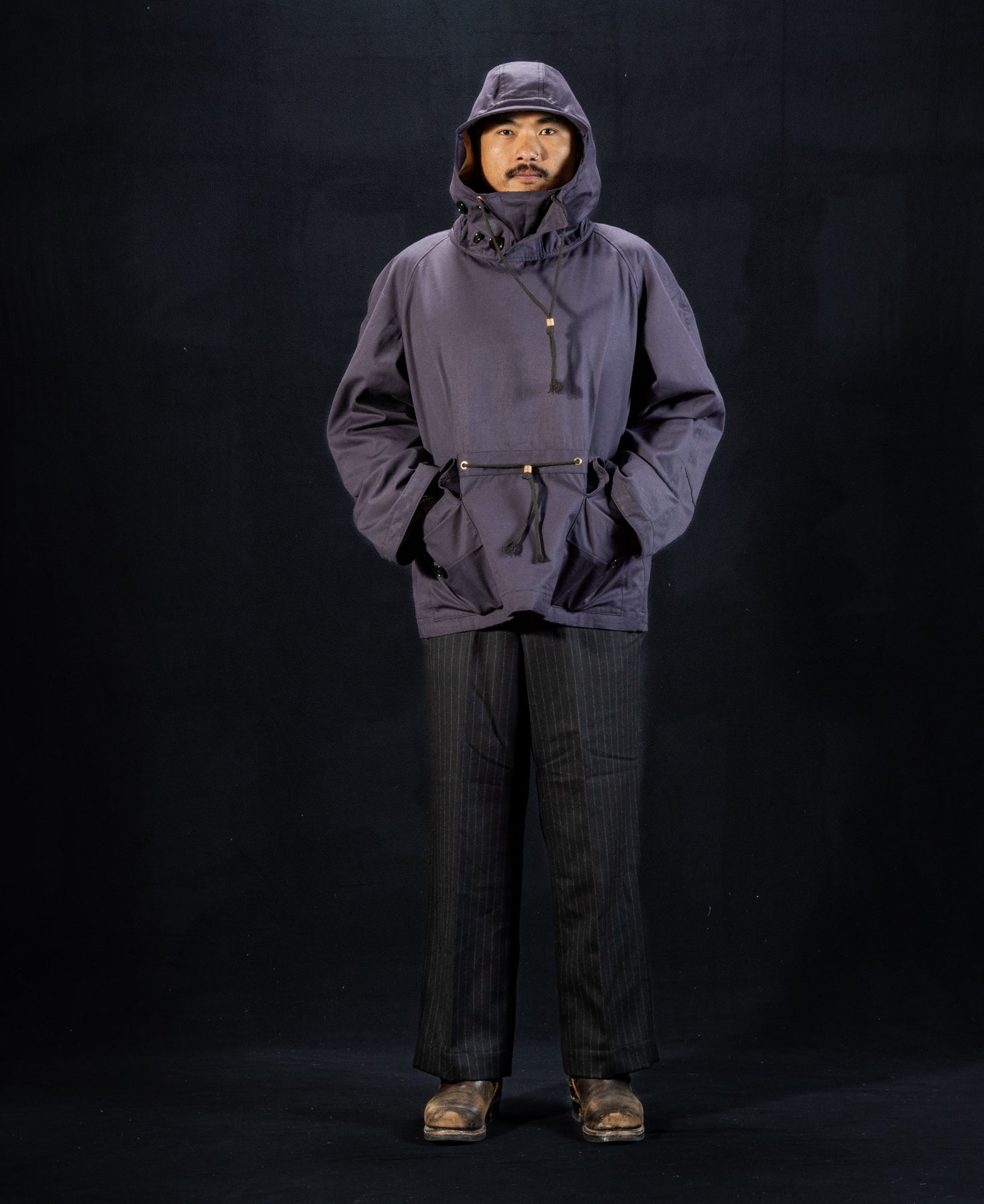 The Real McCoy's Royal Navy Windproof Deck Smock, 1st Pattern - Navy - Standard & Strange