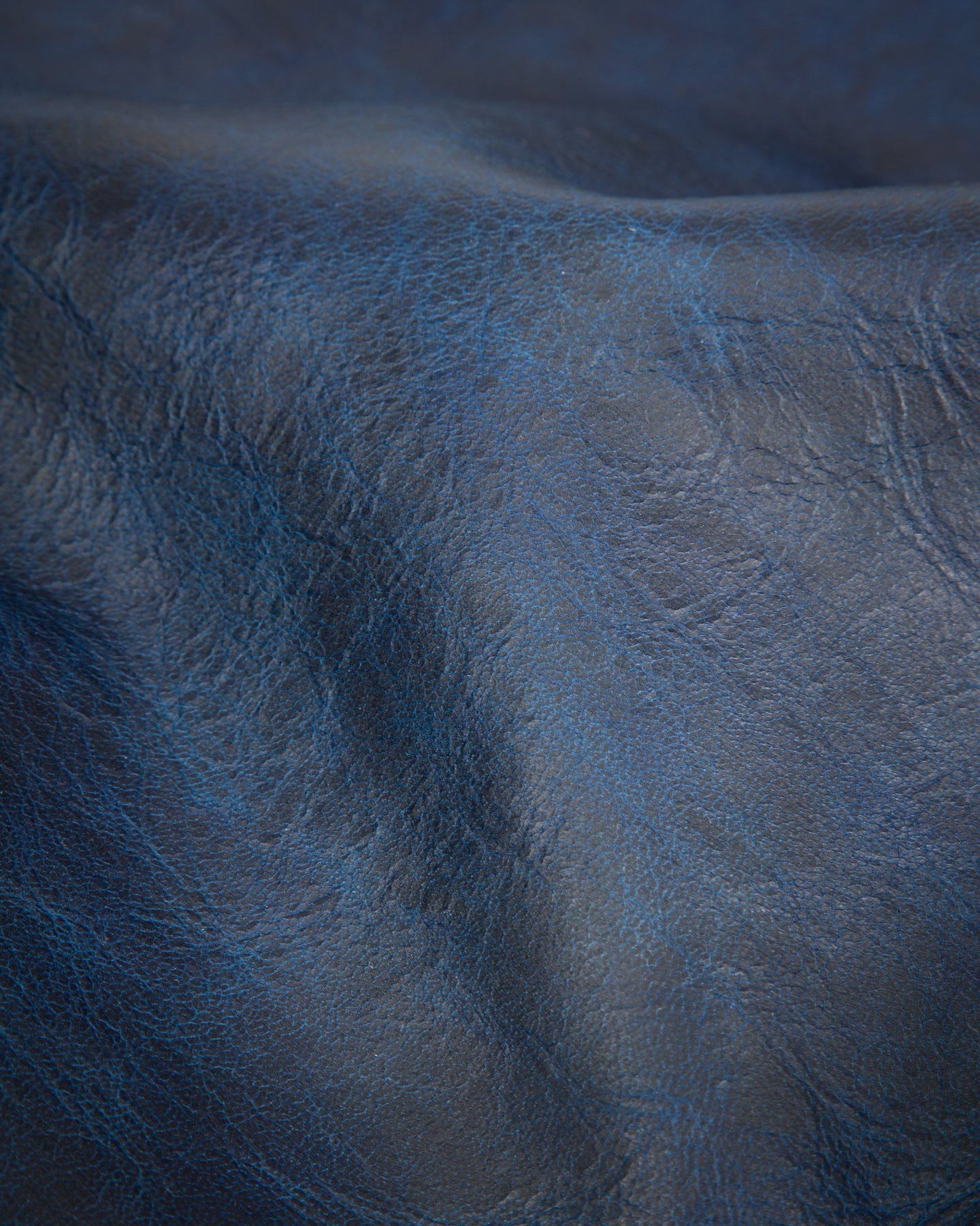 Type A-2 Leather Jacket - Indigo Dyed