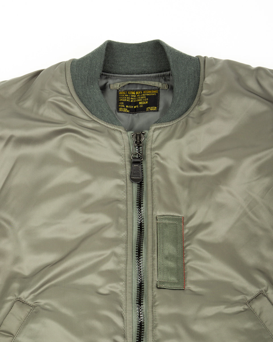 The Real McCoy's Type MA-1 REAL McCOY MFG. CO. - Sage Green - Standard & Strange