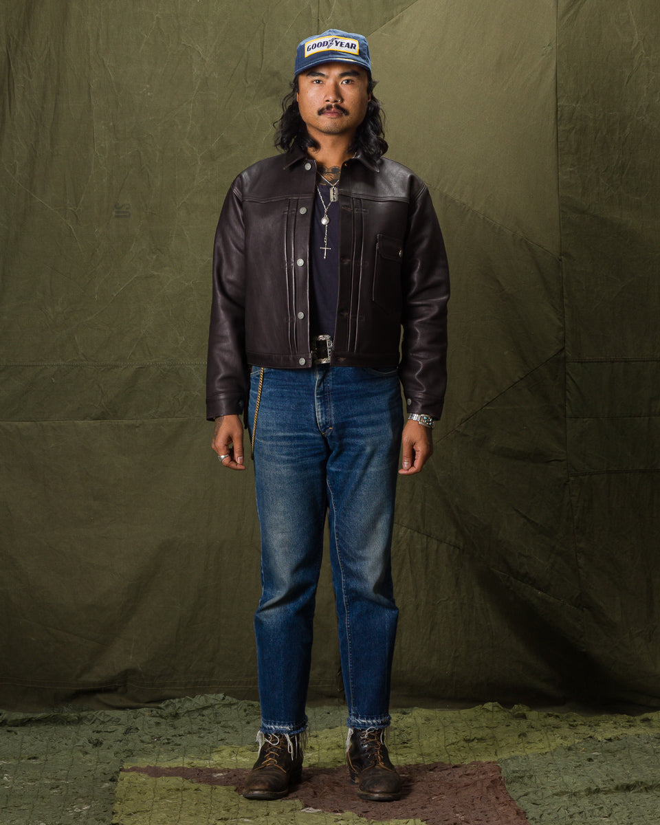 The Real McCoy's Type I Leather Jacket - Black - Standard & Strange