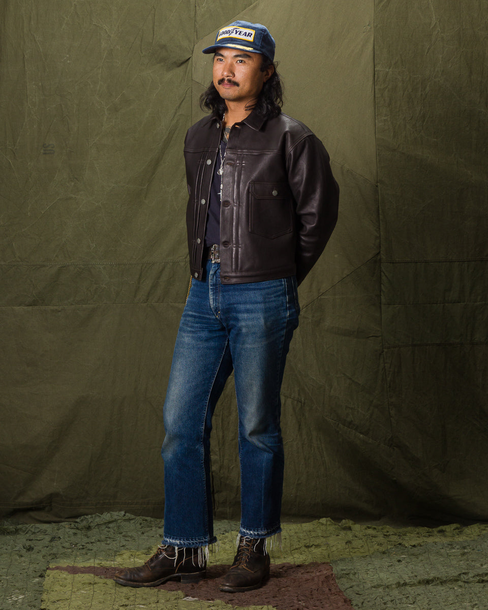 The Real McCoy's Type I Leather Jacket - Black - Standard & Strange