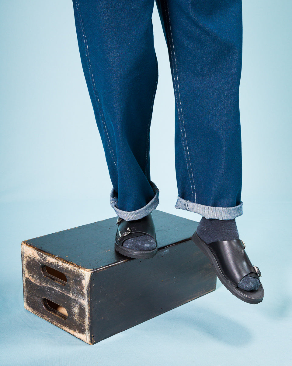 Tokyo Sandal Double Monk Sandal - Black - Standard & Strange