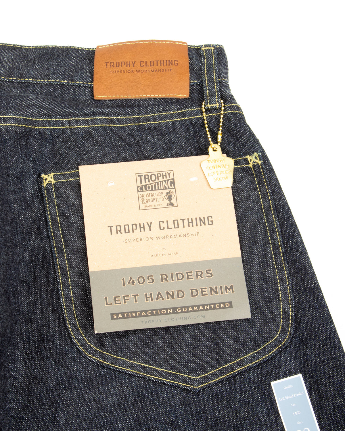 Trophy Clothing Lot.1405 Riders Denim - Indigo Left Hand Denim - Standard & Strange