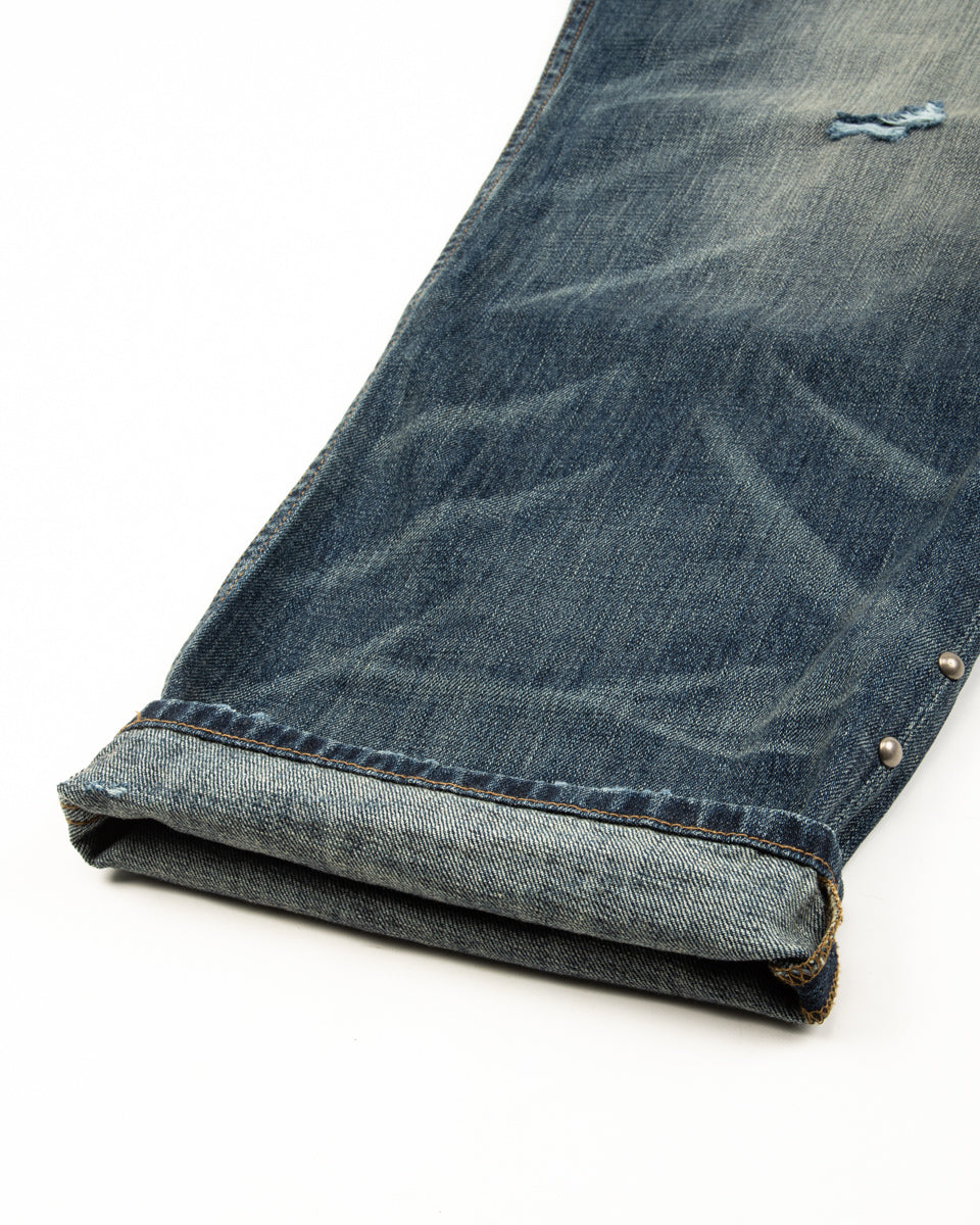 Vintage Heavy Extra Baggy Studded Jean - Indigo - Standard & Strange
