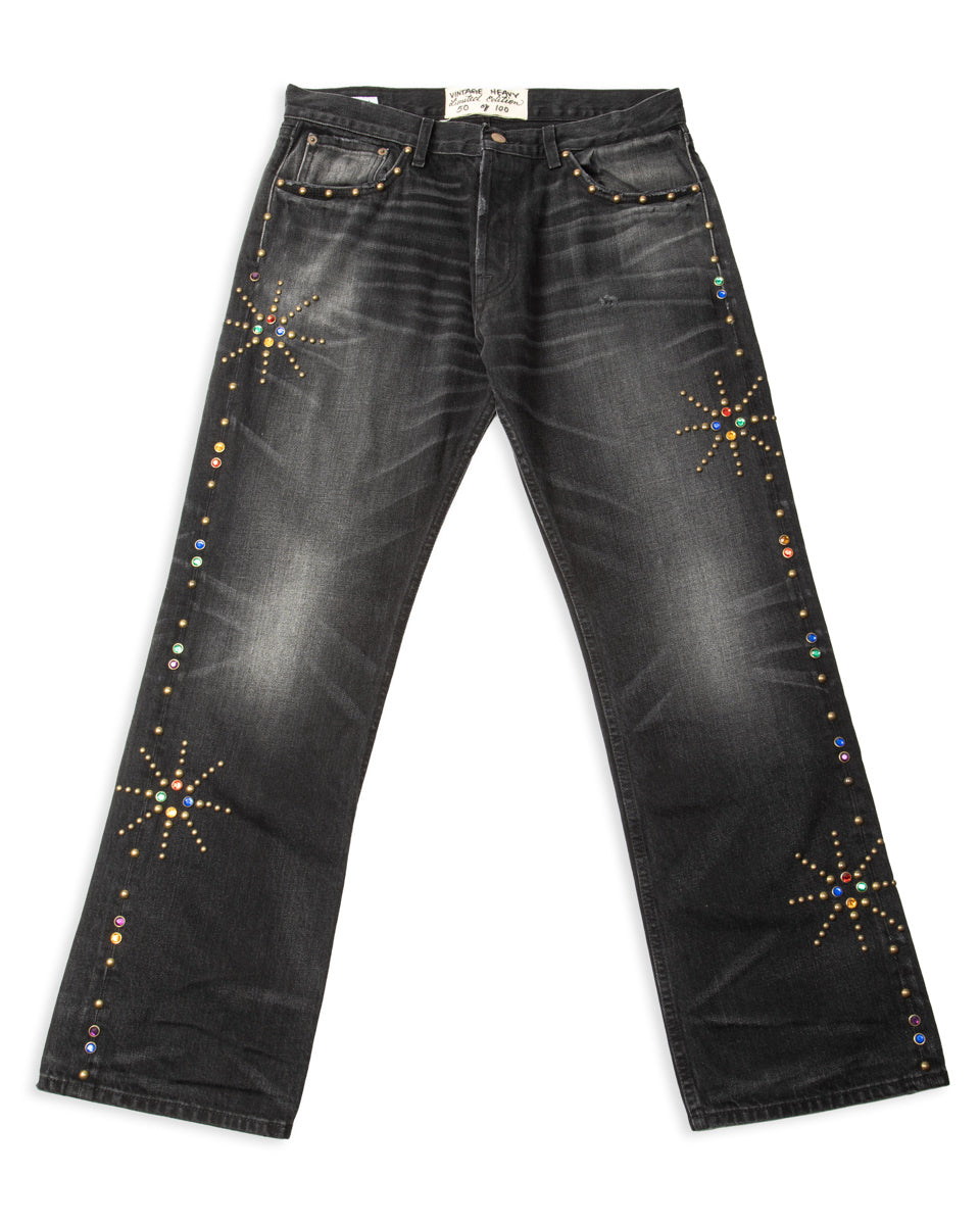 Vintage Heavy Leroy Studded Jean - Black - Standard & Strange