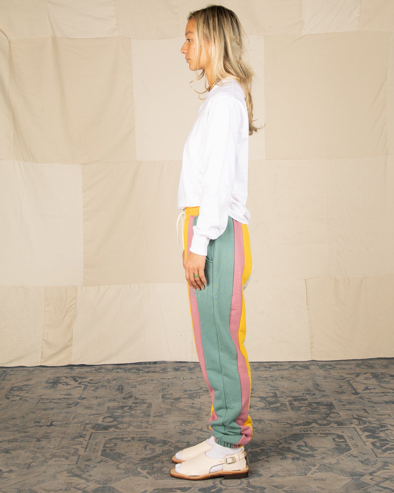 Vintage Heavy Multi Panel Fleece Pant - Multi - Standard & Strange