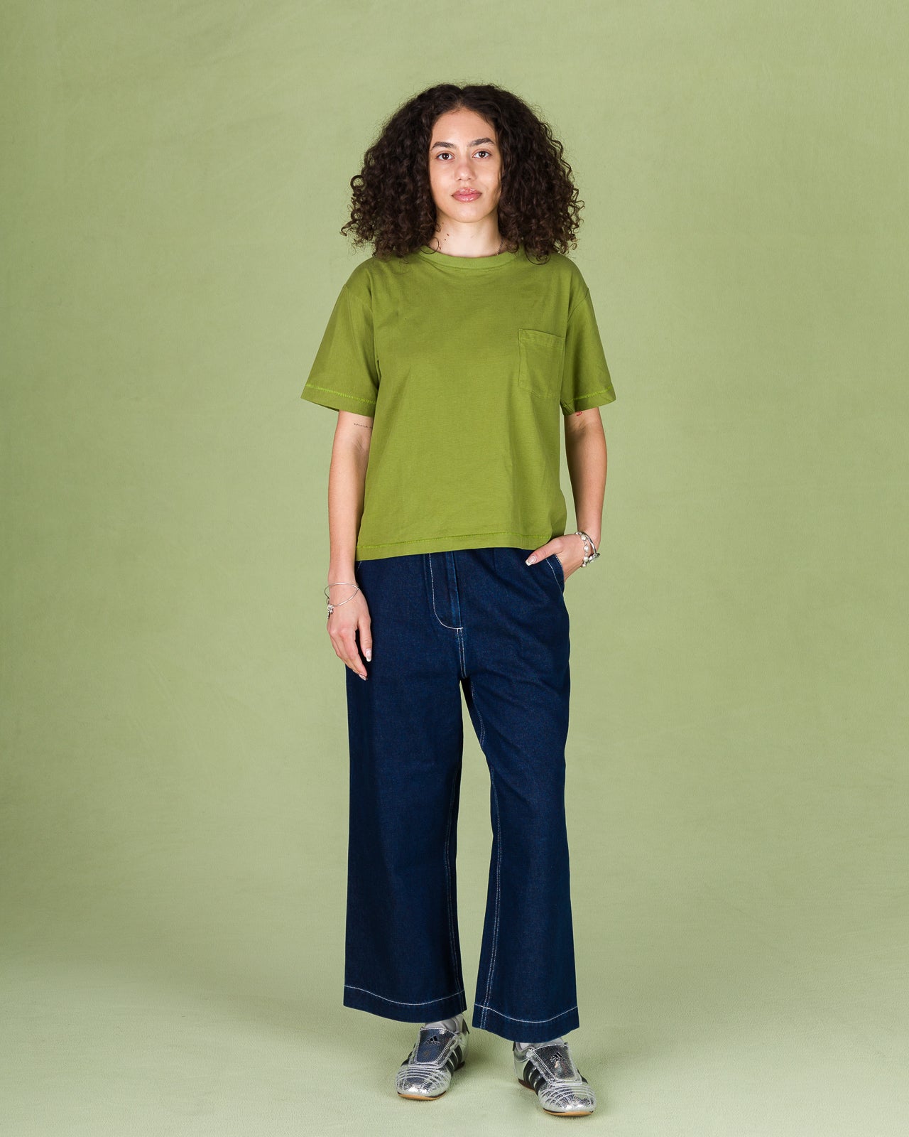 W'Menswear Bowl Tee - Matcha Green - Standard & Strange