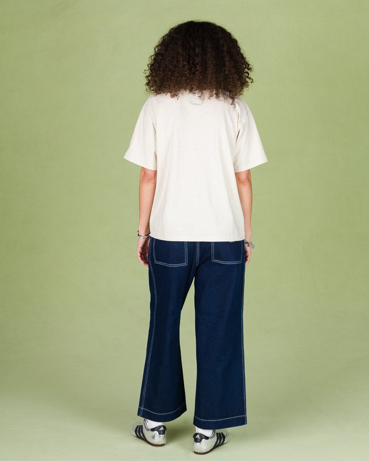 W'Menswear Bowl Tee - Oatmeal Cotton/Hemp - Standard & Strange