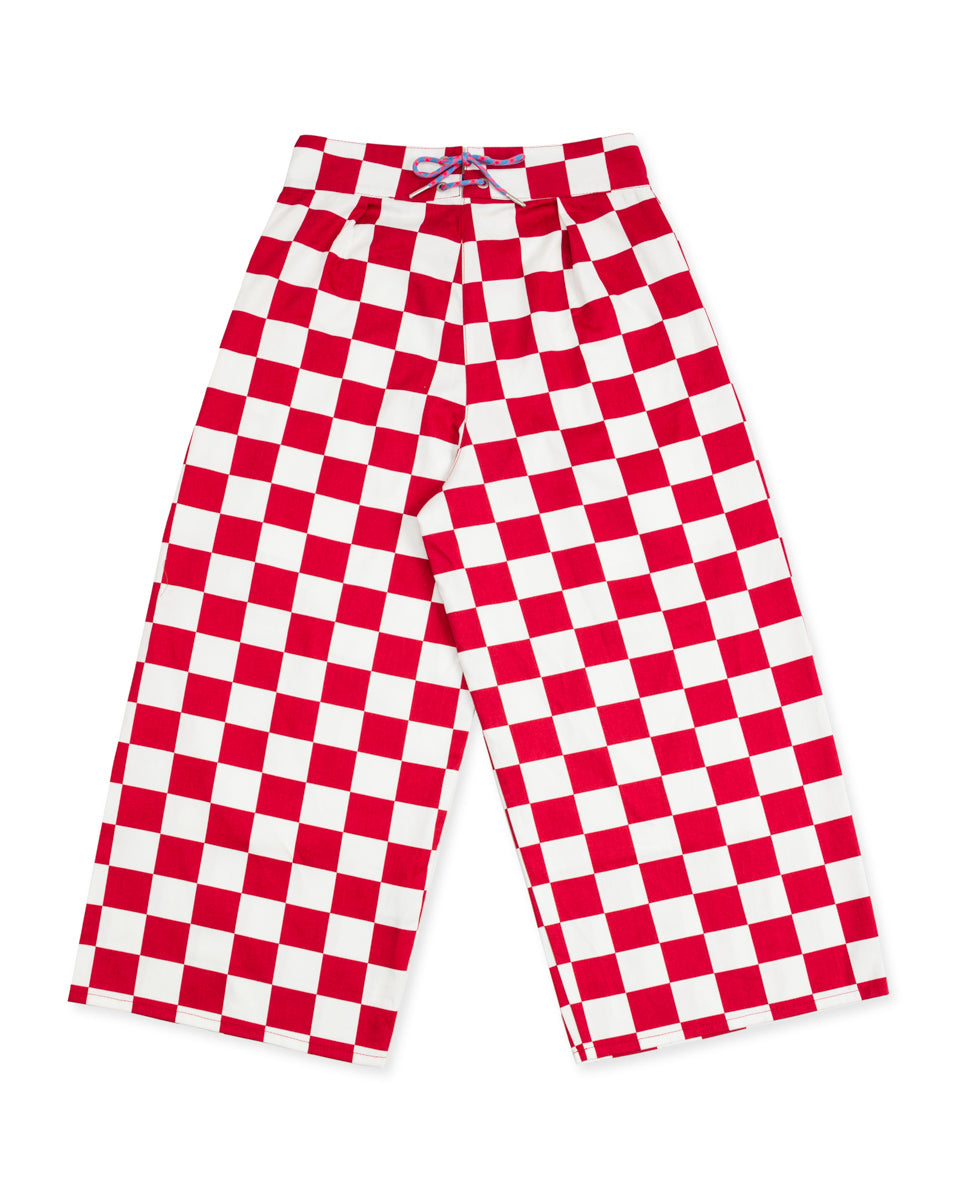W'Menswear Burnout Pants - Red Check - Standard & Strange