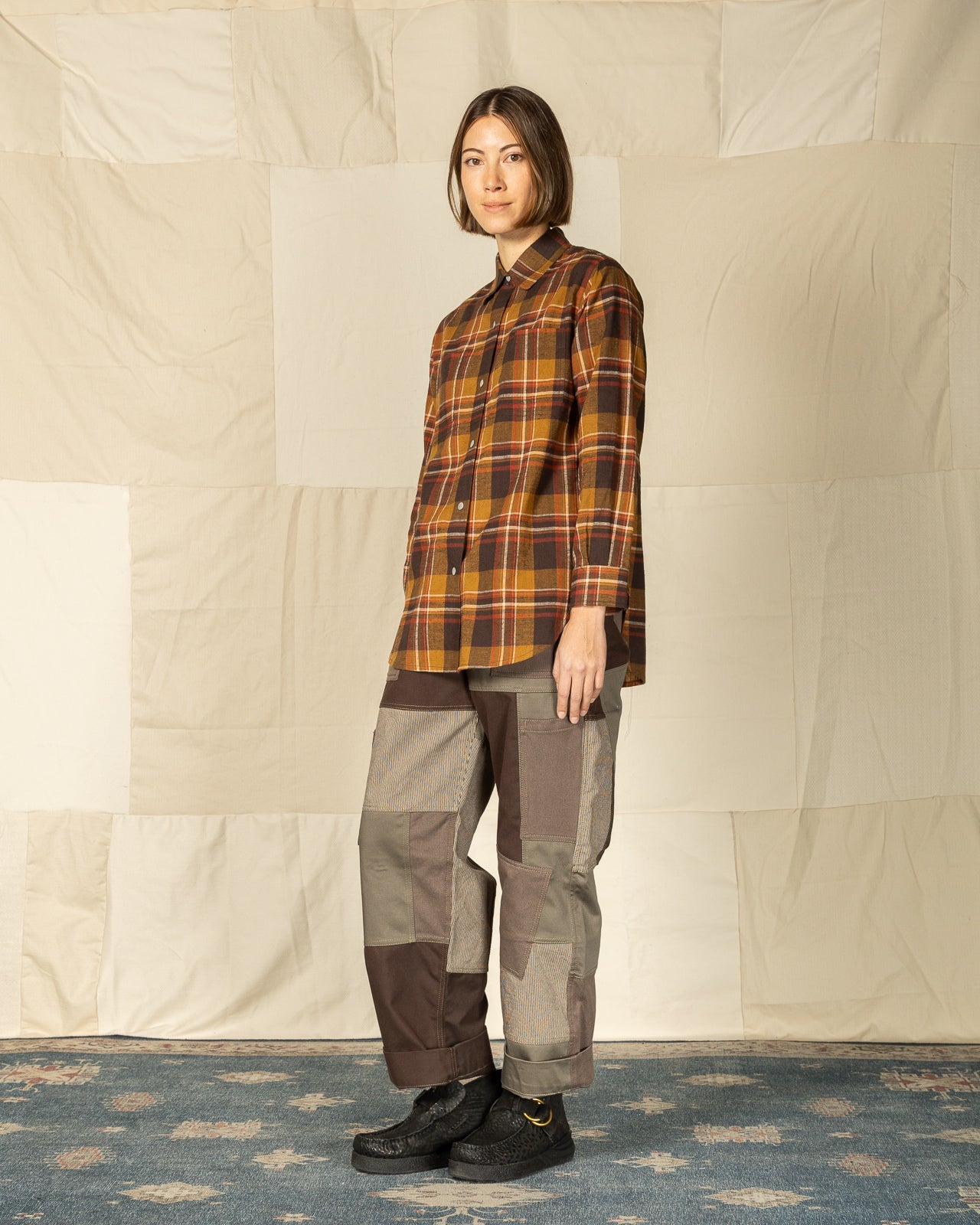 W'Menswear Crew Shirt - Check - Standard & Strange