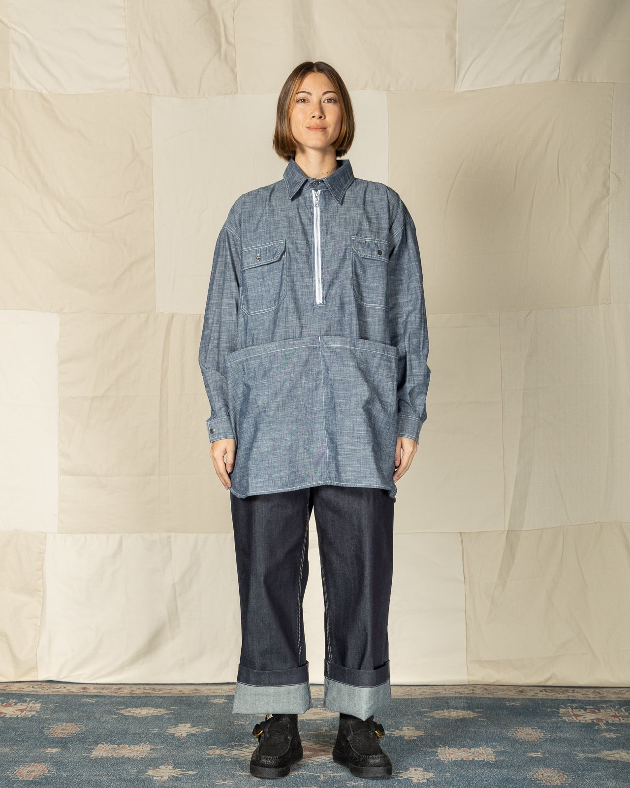 W'Menswear Mechanical Aid Shirt - Denim - Standard & Strange