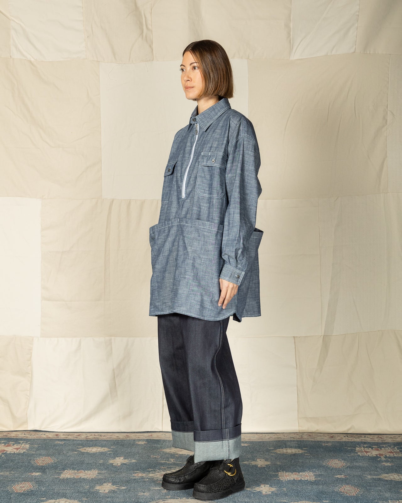W'Menswear Mechanical Aid Shirt - Denim - Standard & Strange