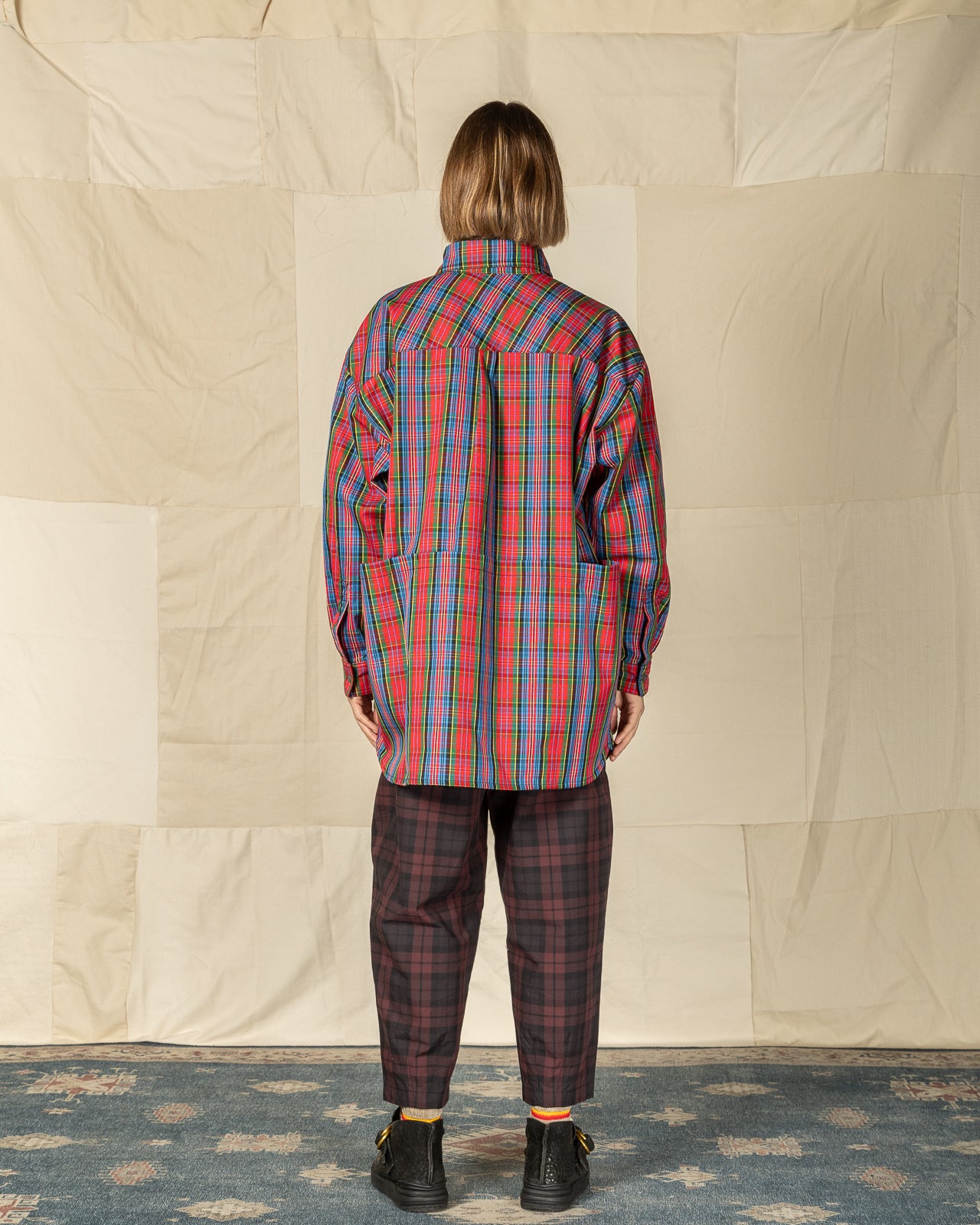 W'Menswear Mechanical Aid Shirt - Red Check - Standard & Strange