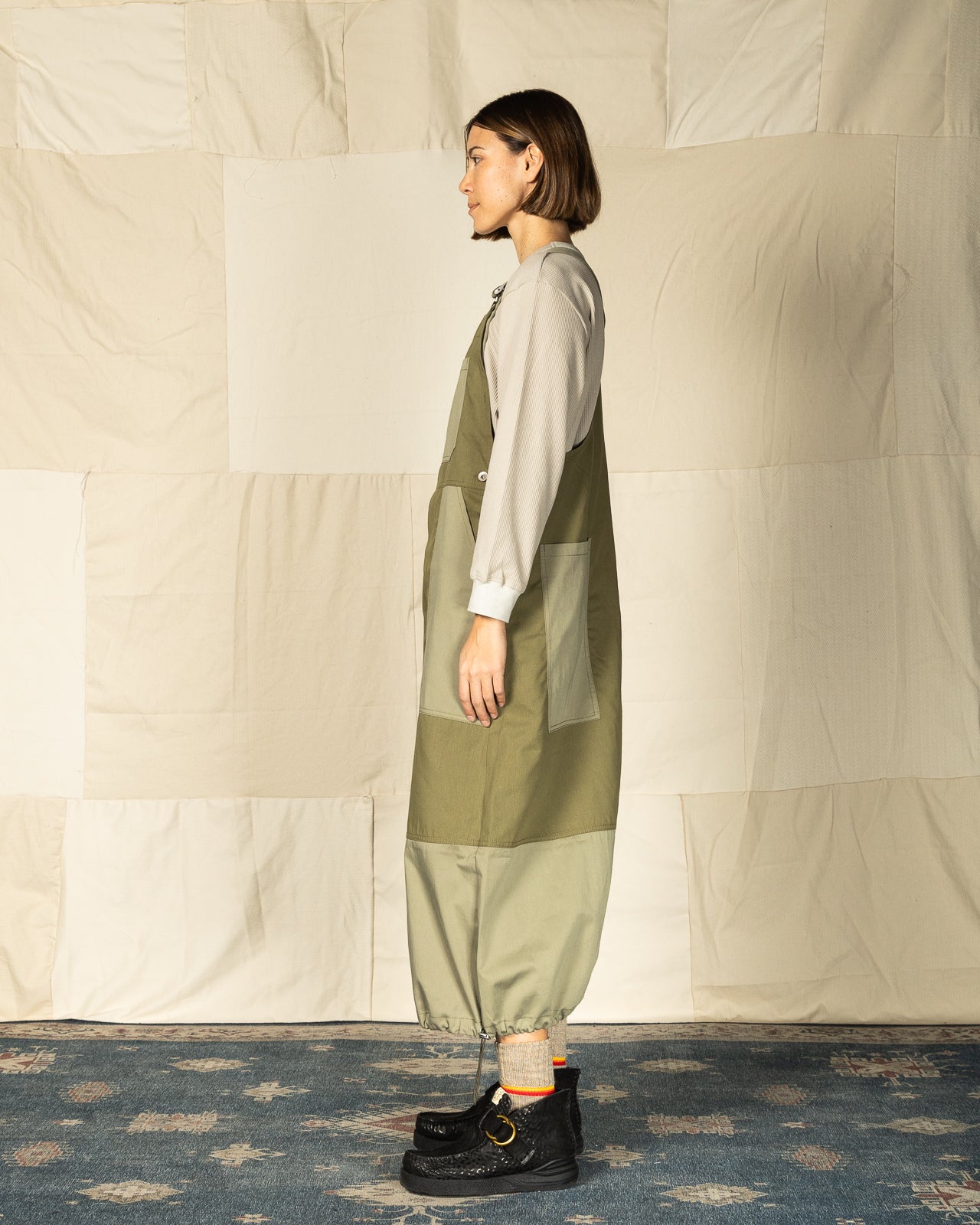 W'Menswear Para Dungaree - Green - Standard & Strange