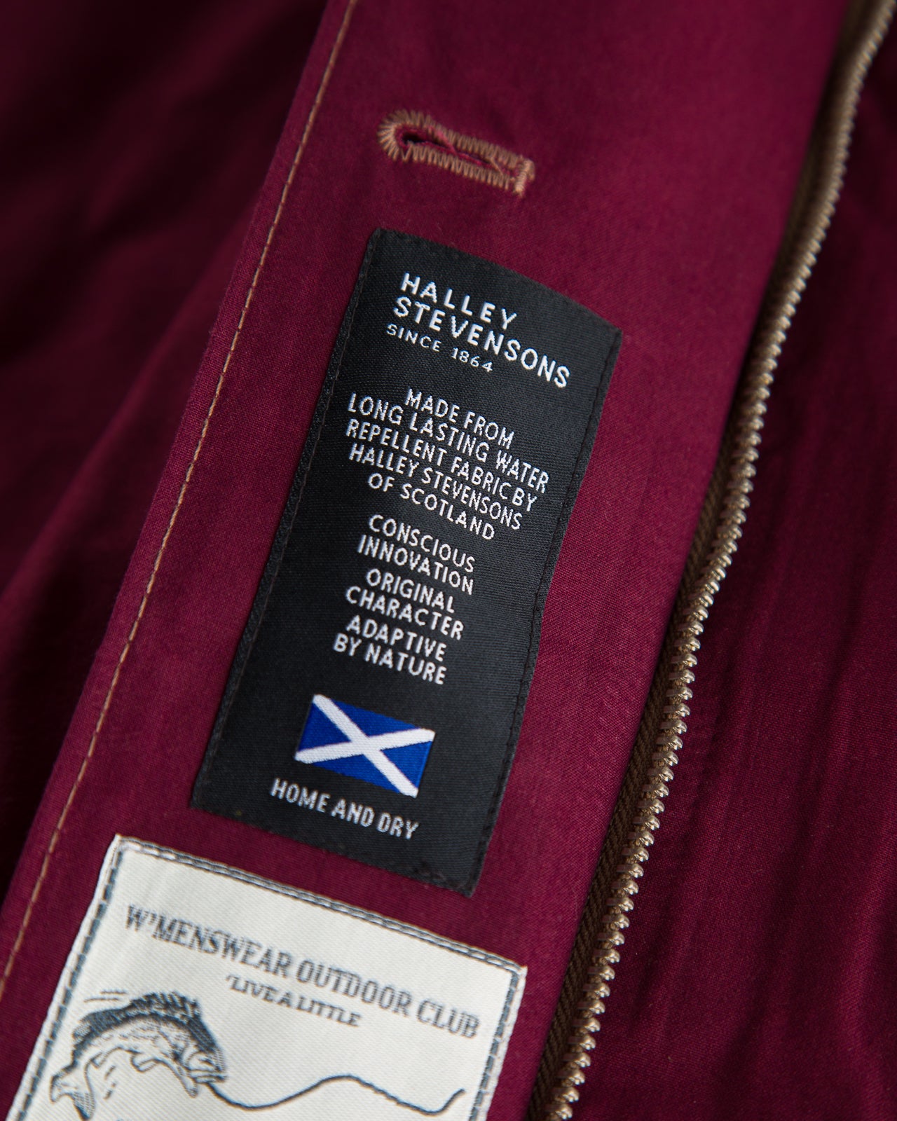 W'Menswear Reversible Cycling Trench - Burgundy - Standard & Strange