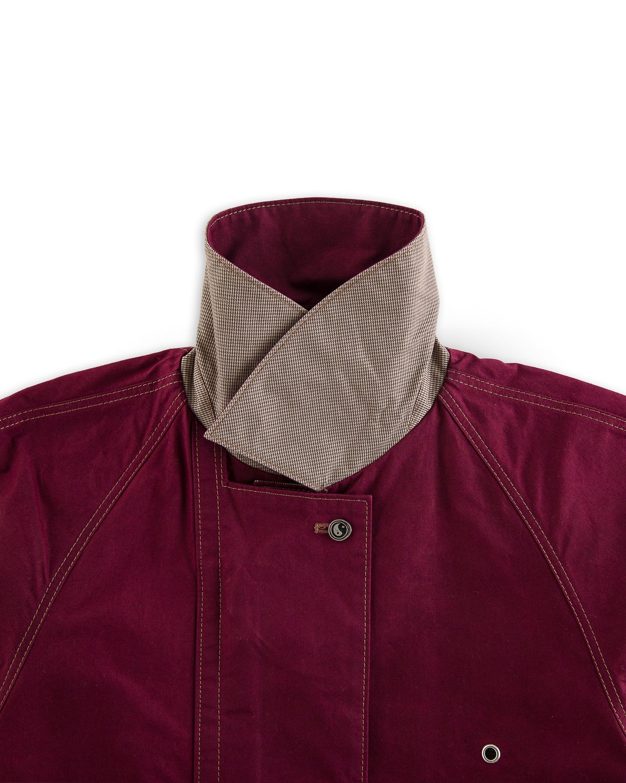 W'Menswear Reversible Cycling Trench - Burgundy - Standard & Strange