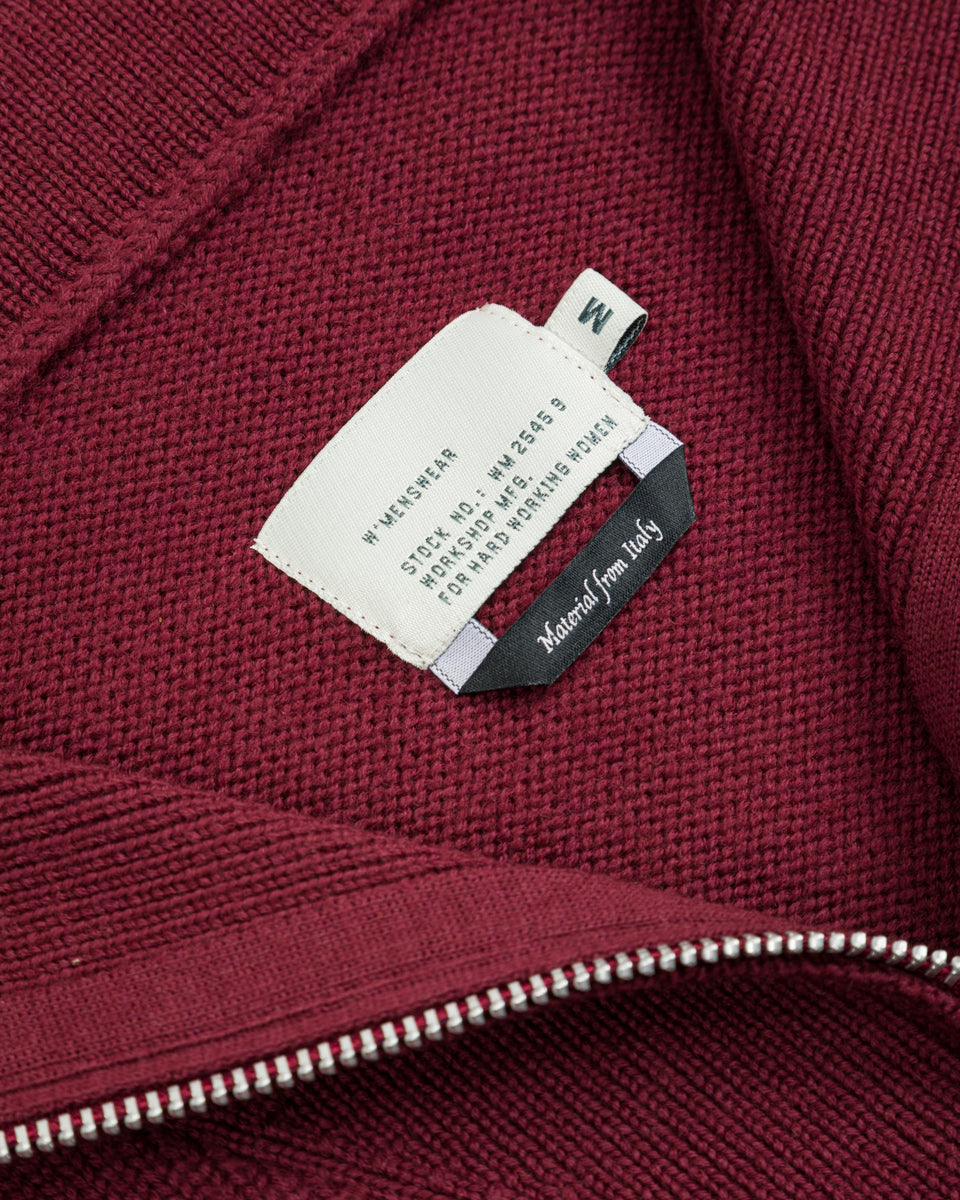 W'Menswear Track Sweater - Burgundy - Standard & Strange