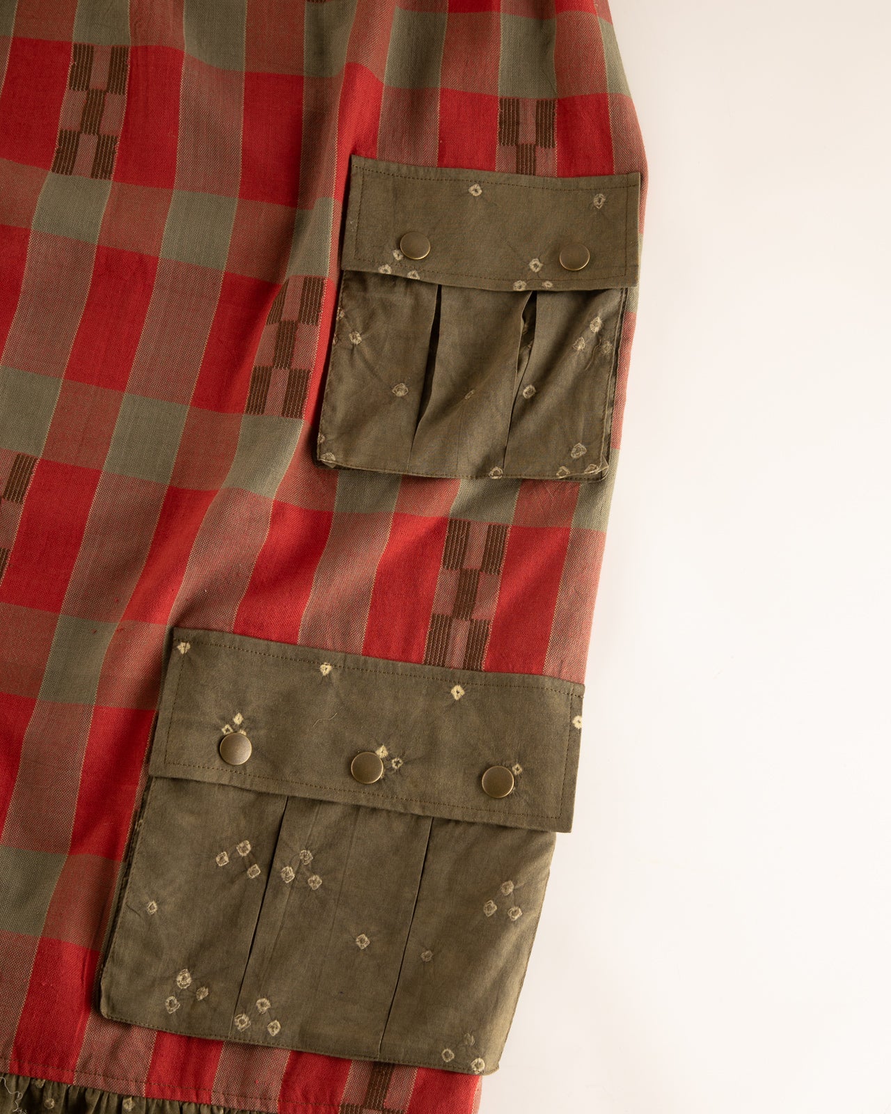 W'Menswear W'menswear x Kardo Summer Fortune Pocket Dress - Red/Green Cotton - Standard & Strange