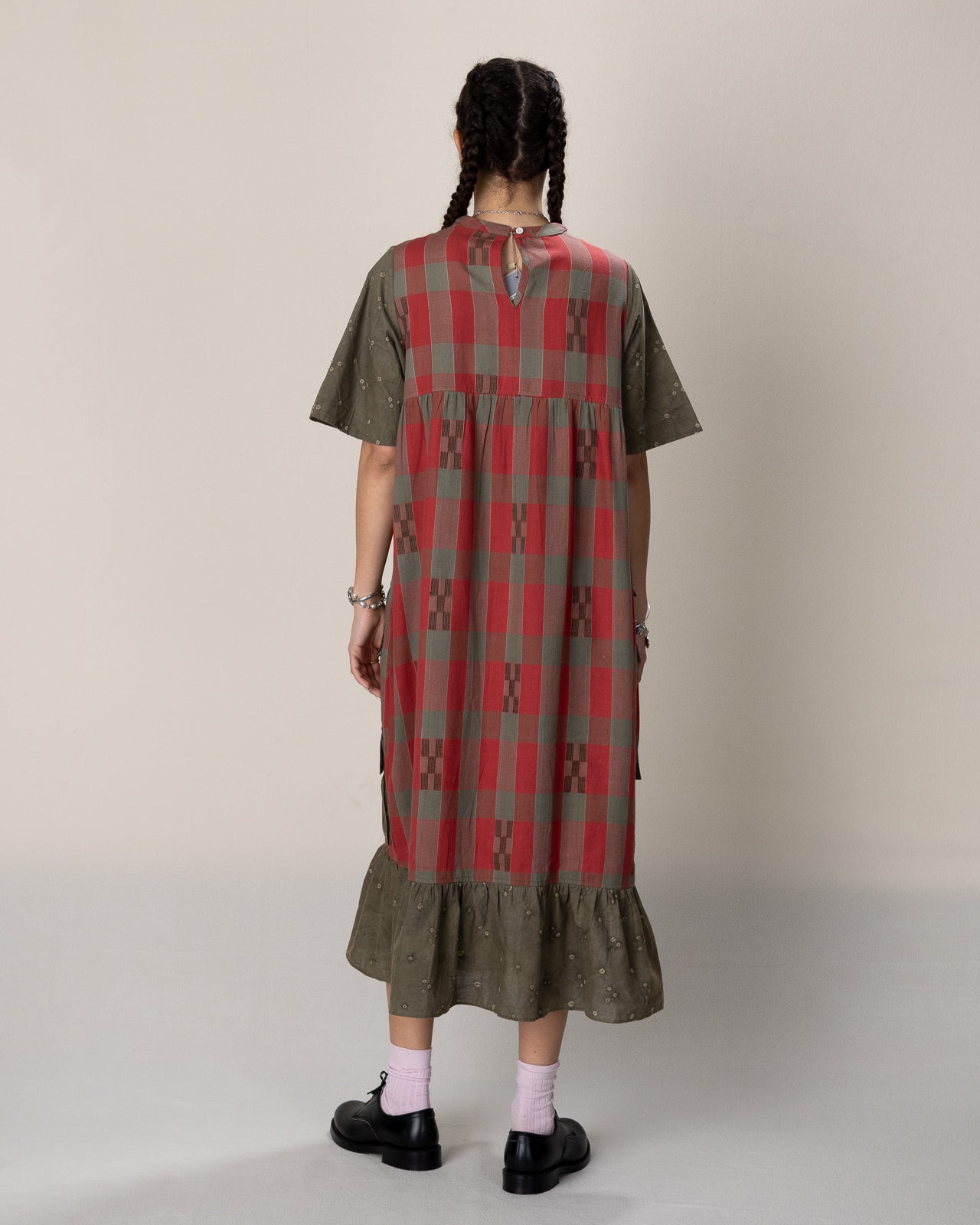 W'Menswear W'menswear x Kardo Summer Fortune Pocket Dress - Red/Green Cotton - Standard & Strange