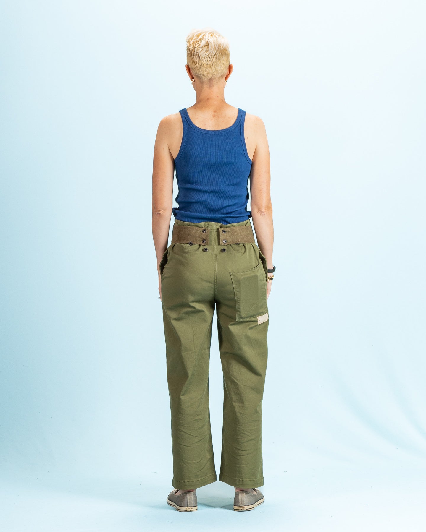 W'Menswear Drill Tank - Indigo - Standard & Strange