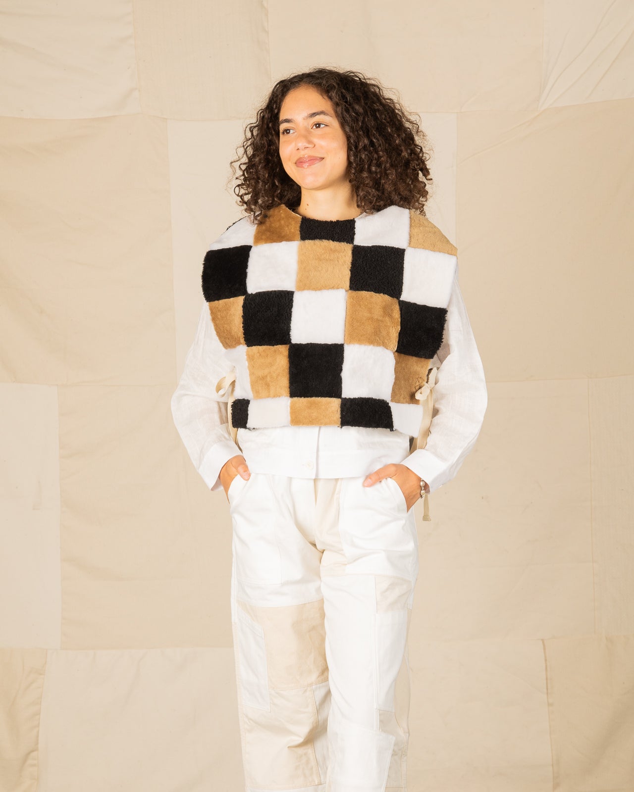 W'Menswear Freedom Sheepskin Vest - Multi - Standard & Strange