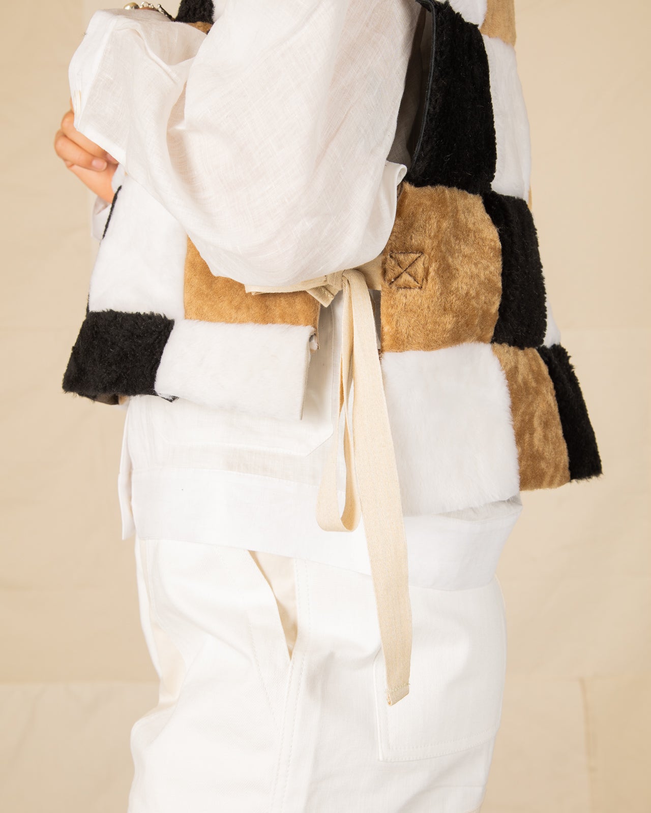 W'Menswear Freedom Sheepskin Vest - Multi - Standard & Strange