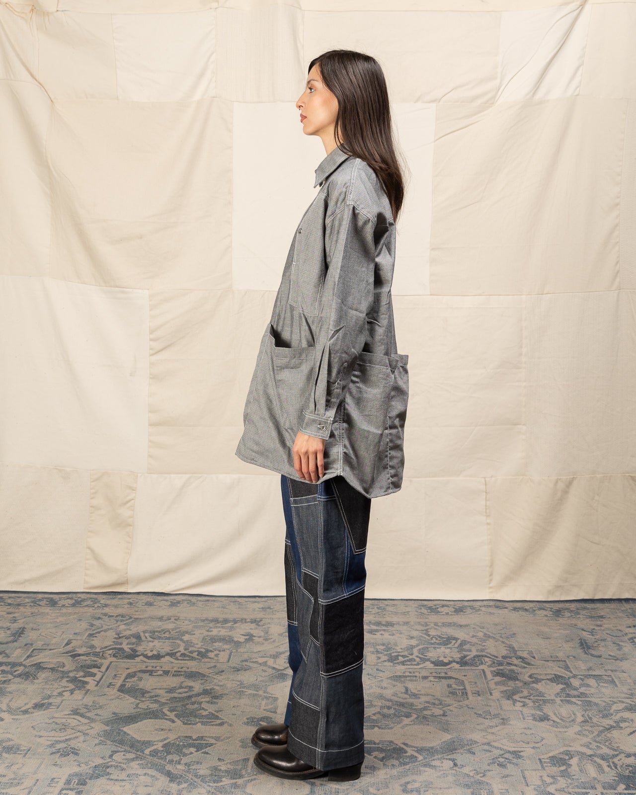 W'Menswear Mechanical Aid Shirt - Grey - Standard & Strange