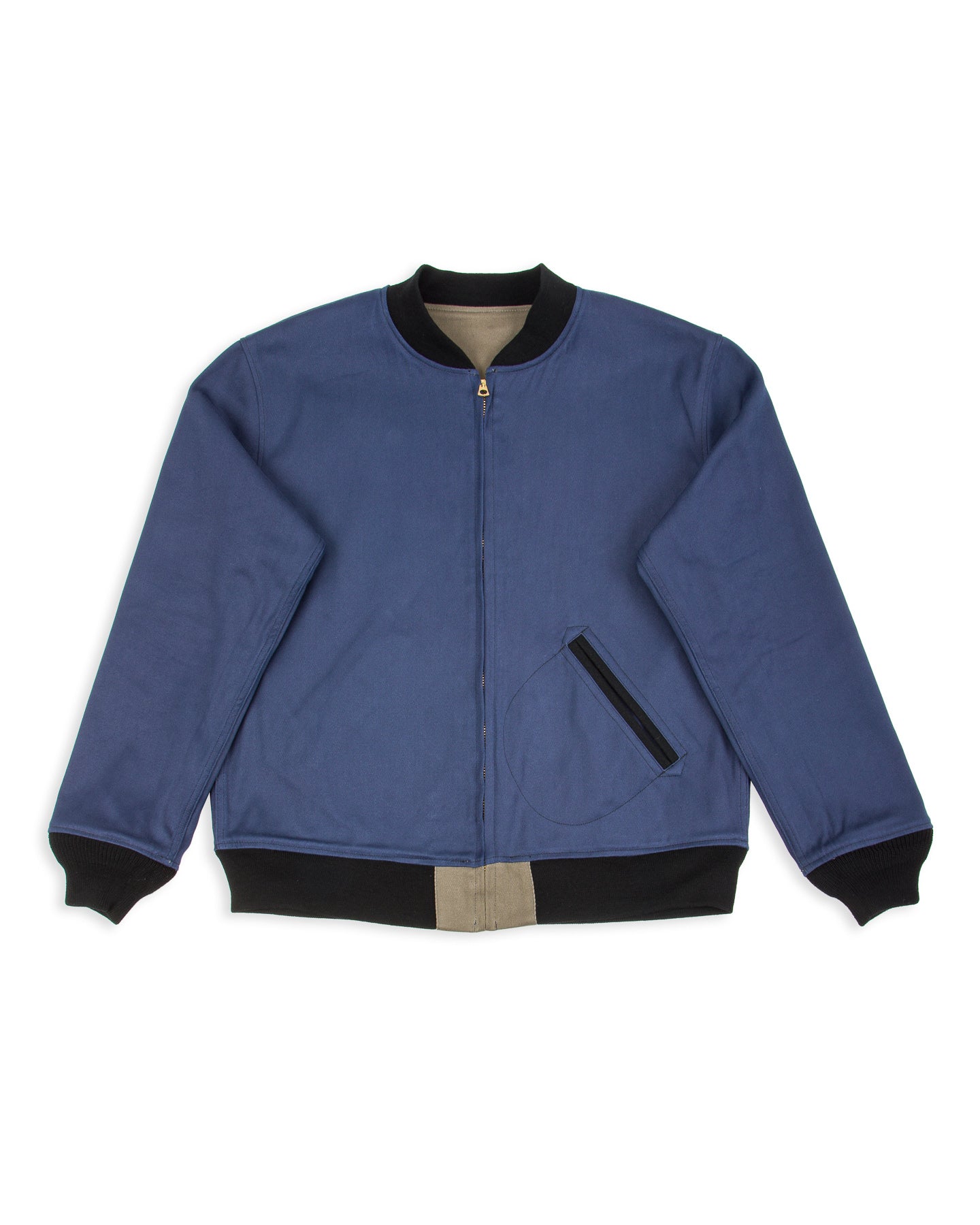 Warehouse Cadet's Varsity Jacket - Gray/Navy - Standard & Strange