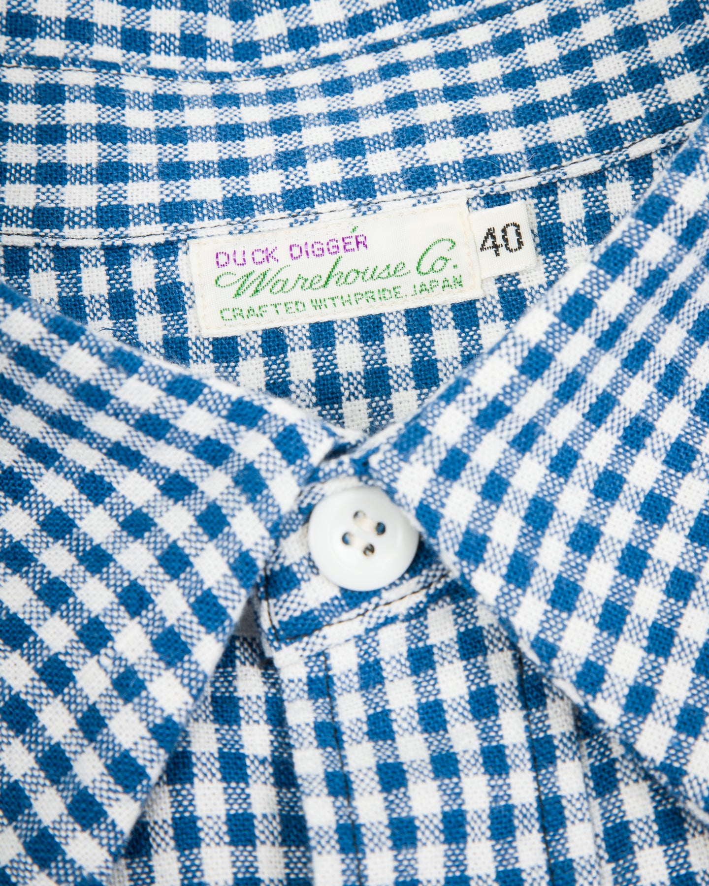 Warehouse Lot 3056 Check Work Shirt - Blue Gingham - Standard & Strange