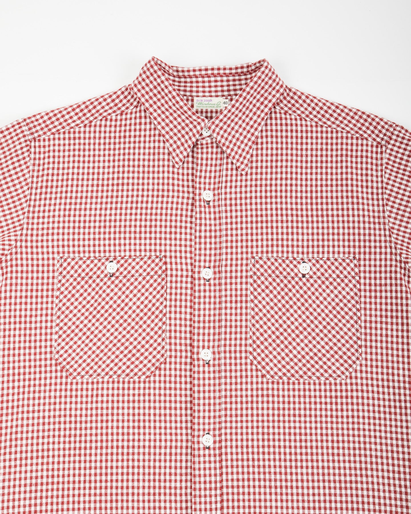 Warehouse Lot 3056 Check Work Shirt - Red Gingham - Standard & Strange