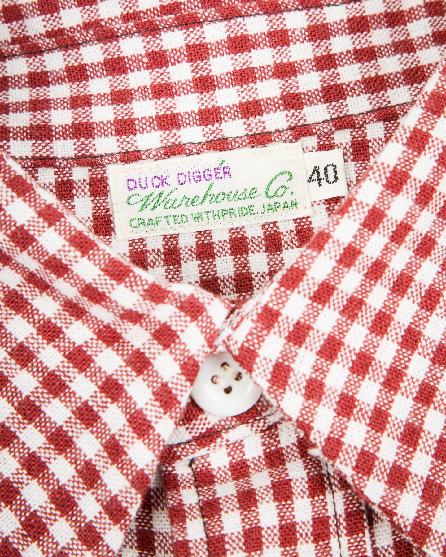 Warehouse Lot 3056 Check Work Shirt - Red Gingham - Standard & Strange