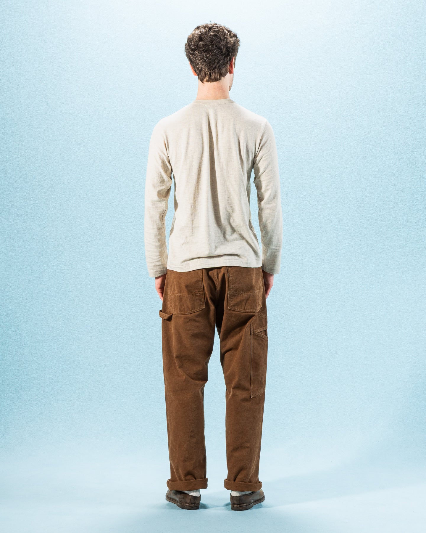 Warehouse Long Sleeve Crew Neck Tee - Oatmeal - Standard & Strange