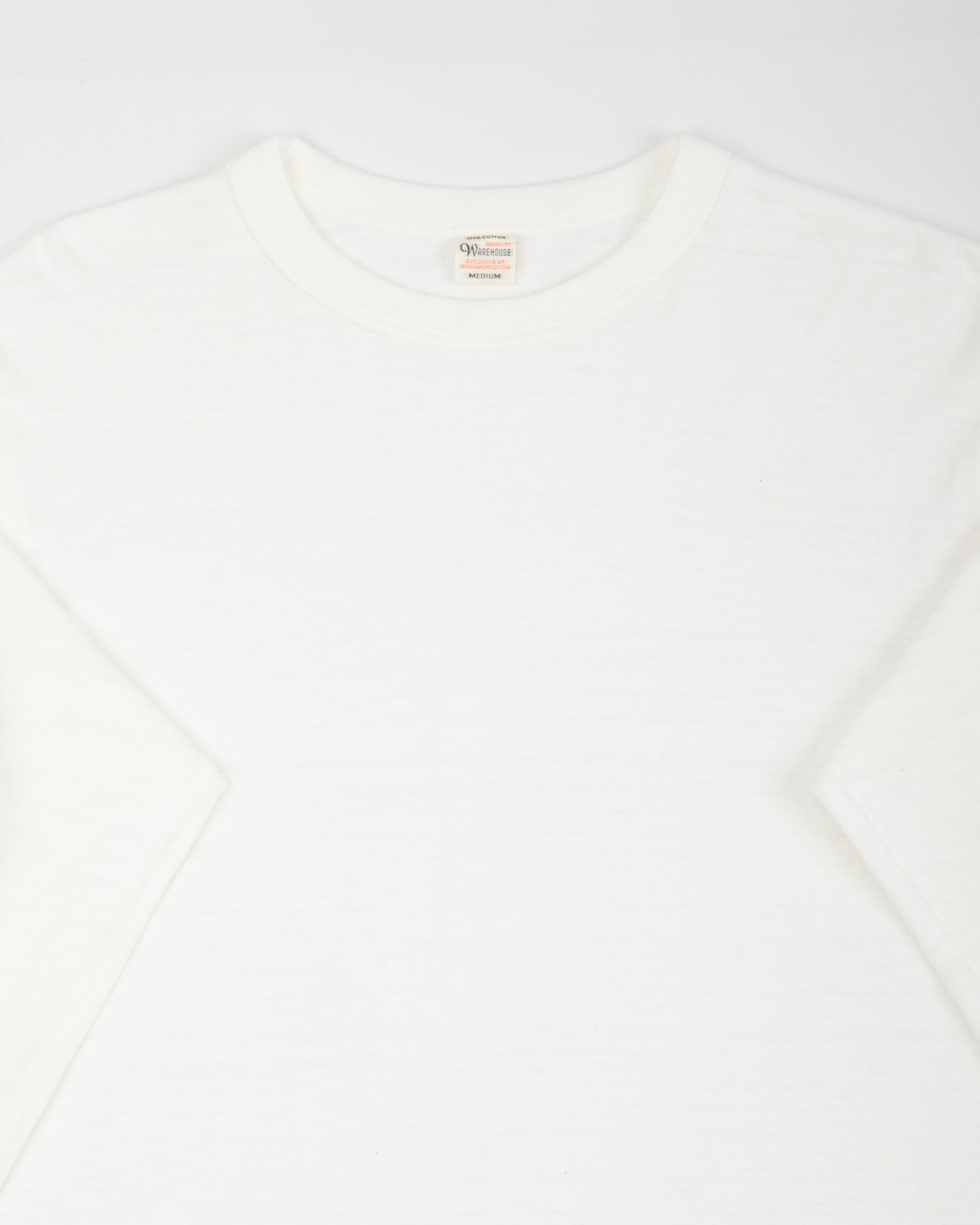 Warehouse Long Sleeve Crew Neck Tee - Off White - Standard & Strange