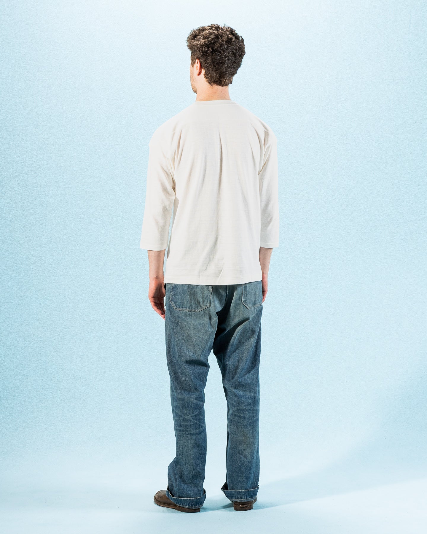 Warehouse Three Quarter Football Shirt - Off White - Standard & Strange