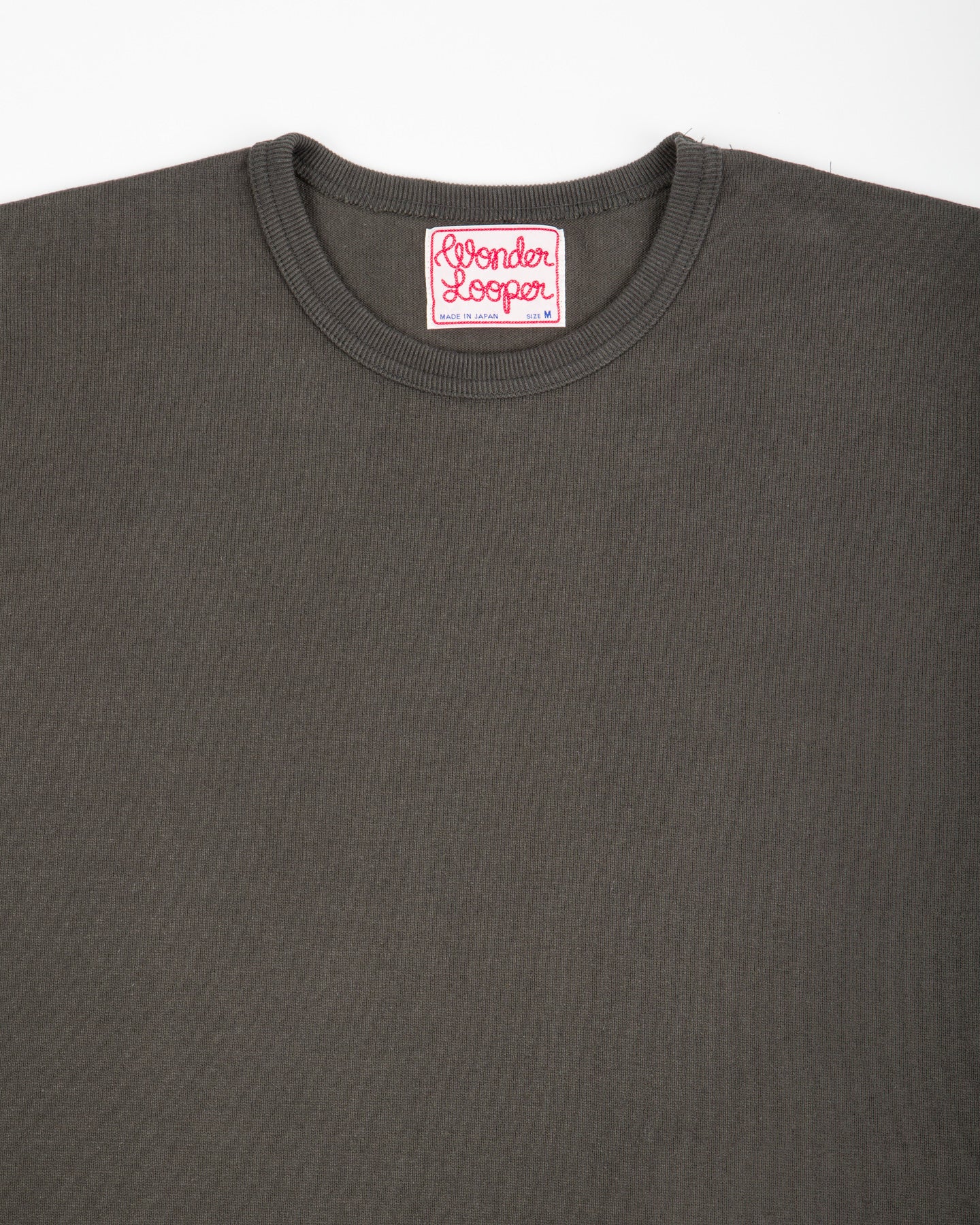 Wonder Looper Double Heavyweight Crewneck T-shirt - Sumi Black - Standard & Strange